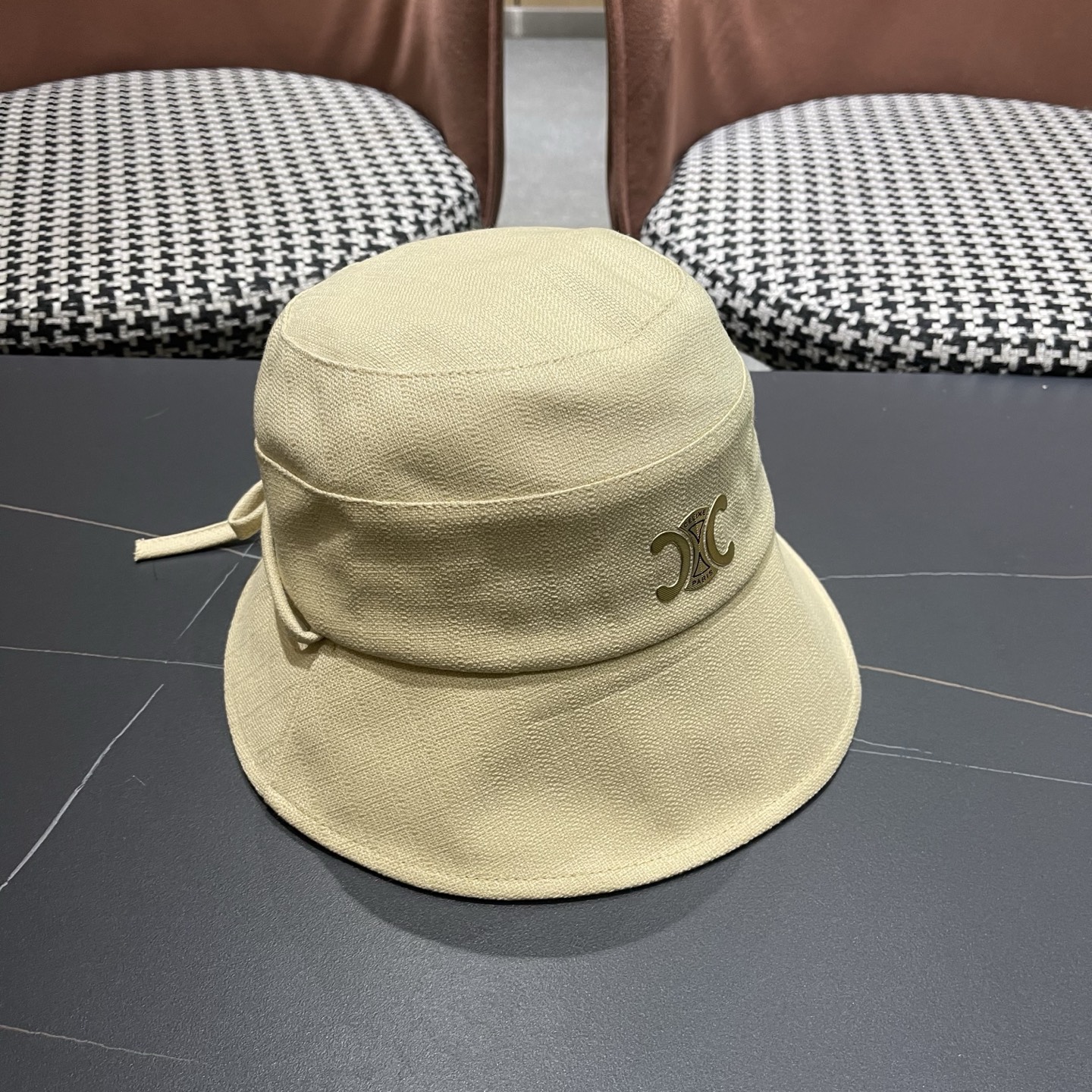 Celine 赛琳 春款网红大蝴蝶结铁丝渔夫帽日系甜美百搭显脸遮阳大帽檐盆帽