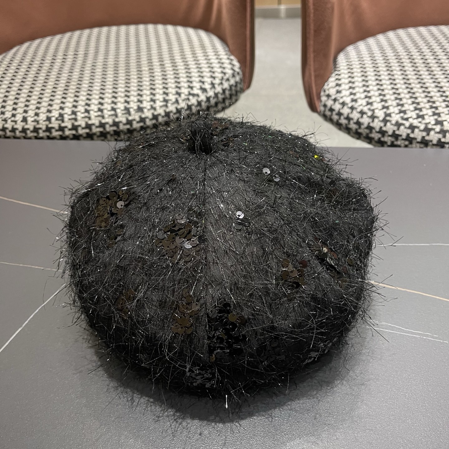 MONCLER（蒙口）韩系小香风亮丝贝雷帽春夏季氛围感显脸小优雅小众英伦风百搭八角帽