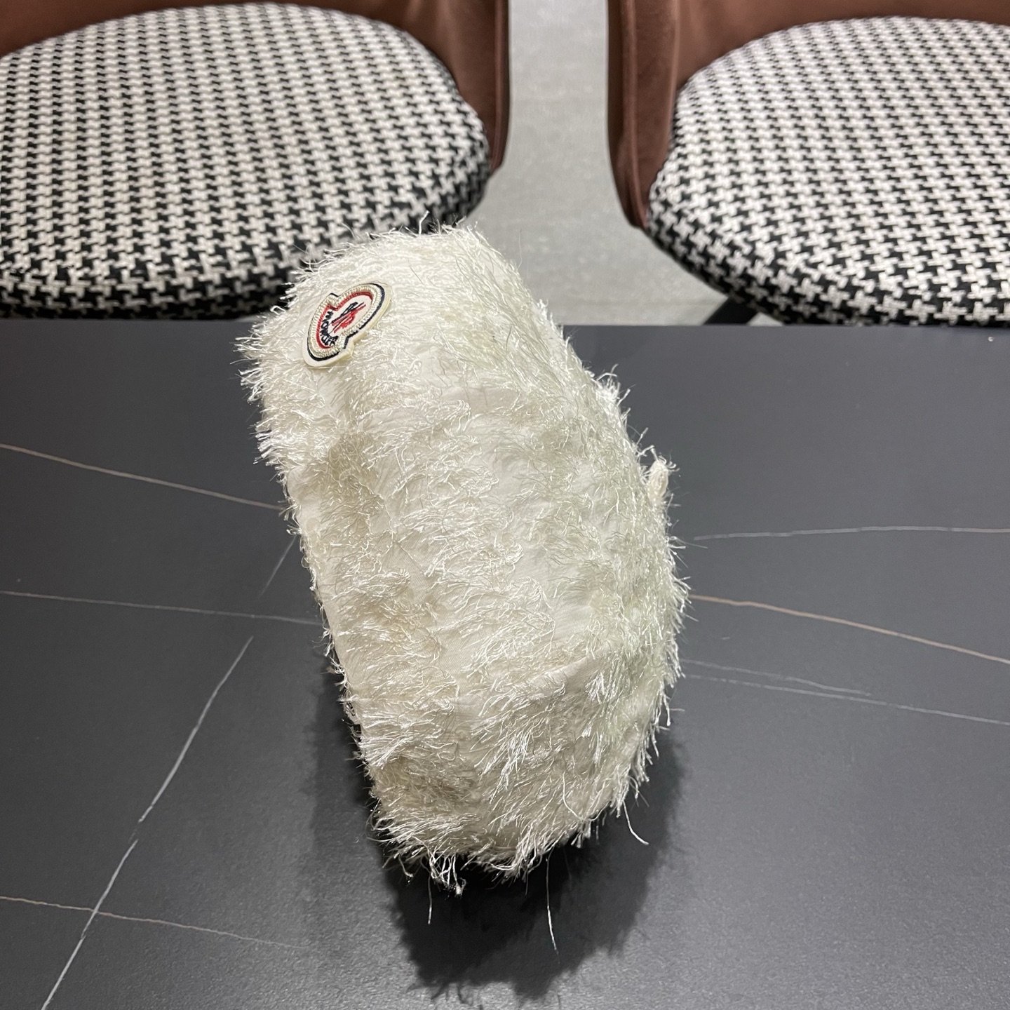 MONCLER（蒙口）韩系小香风亮丝贝雷帽春夏季氛围感显脸小优雅小众英伦风百搭八角帽