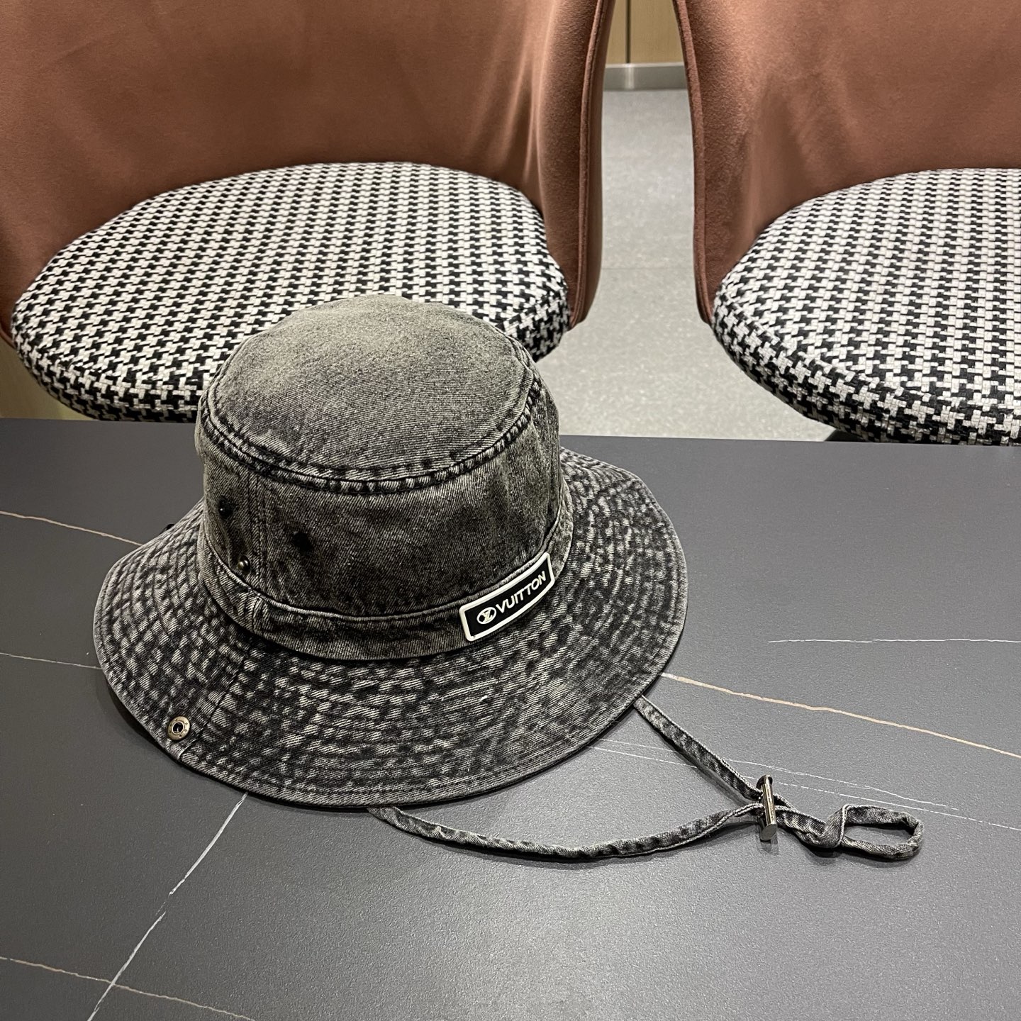 LV路易威登 牛仔渔夫帽男西部登山帽女徒步防晒帽男生夏季户外遮阳帽男款新款