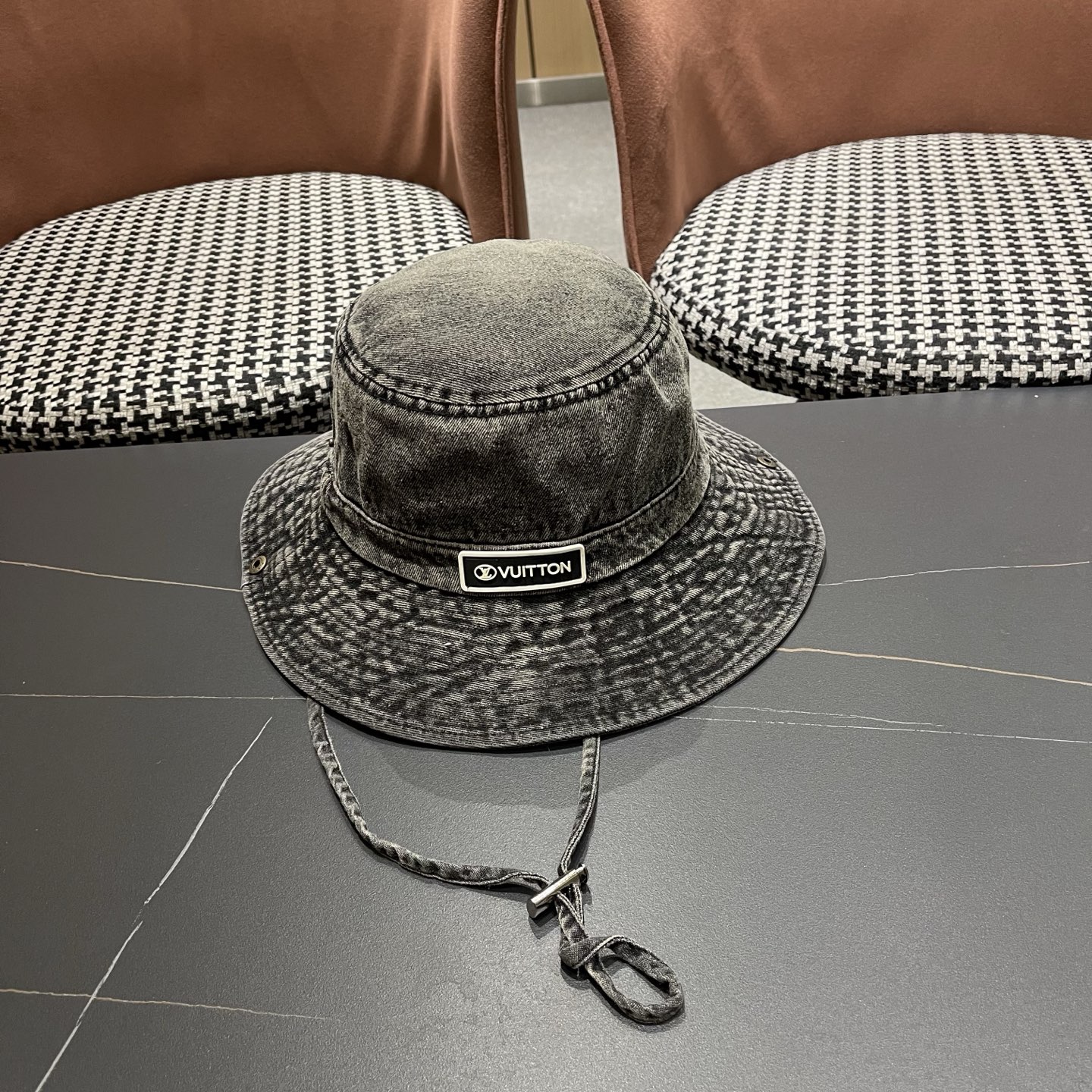 LV路易威登 牛仔渔夫帽男西部登山帽女徒步防晒帽男生夏季户外遮阳帽男款新款