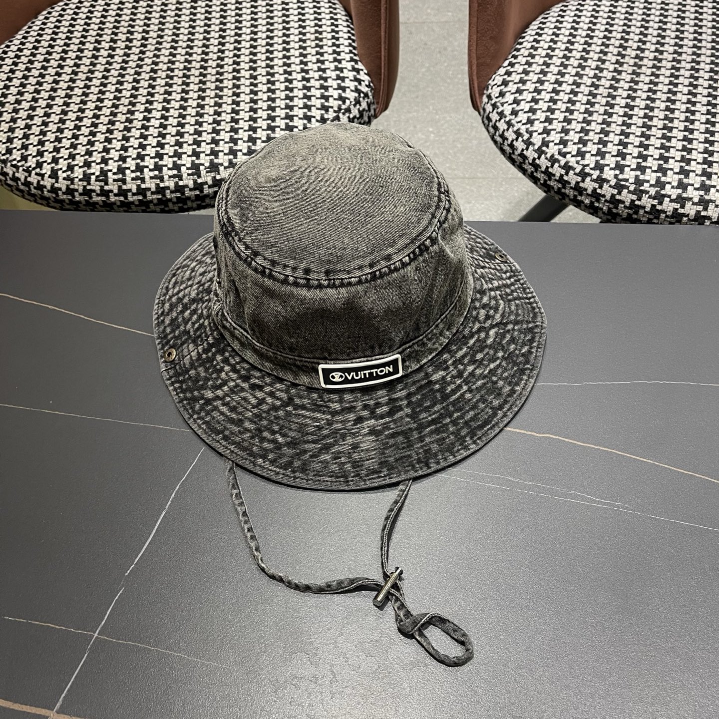 LV路易威登 牛仔渔夫帽男西部登山帽女徒步防晒帽男生夏季户外遮阳帽男款新款