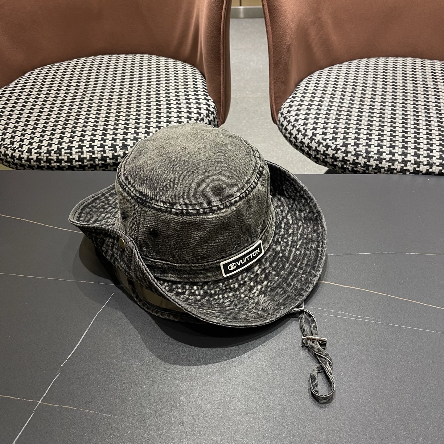 LV路易威登 牛仔渔夫帽男西部登山帽女徒步防晒帽男生夏季户外遮阳帽男款新款