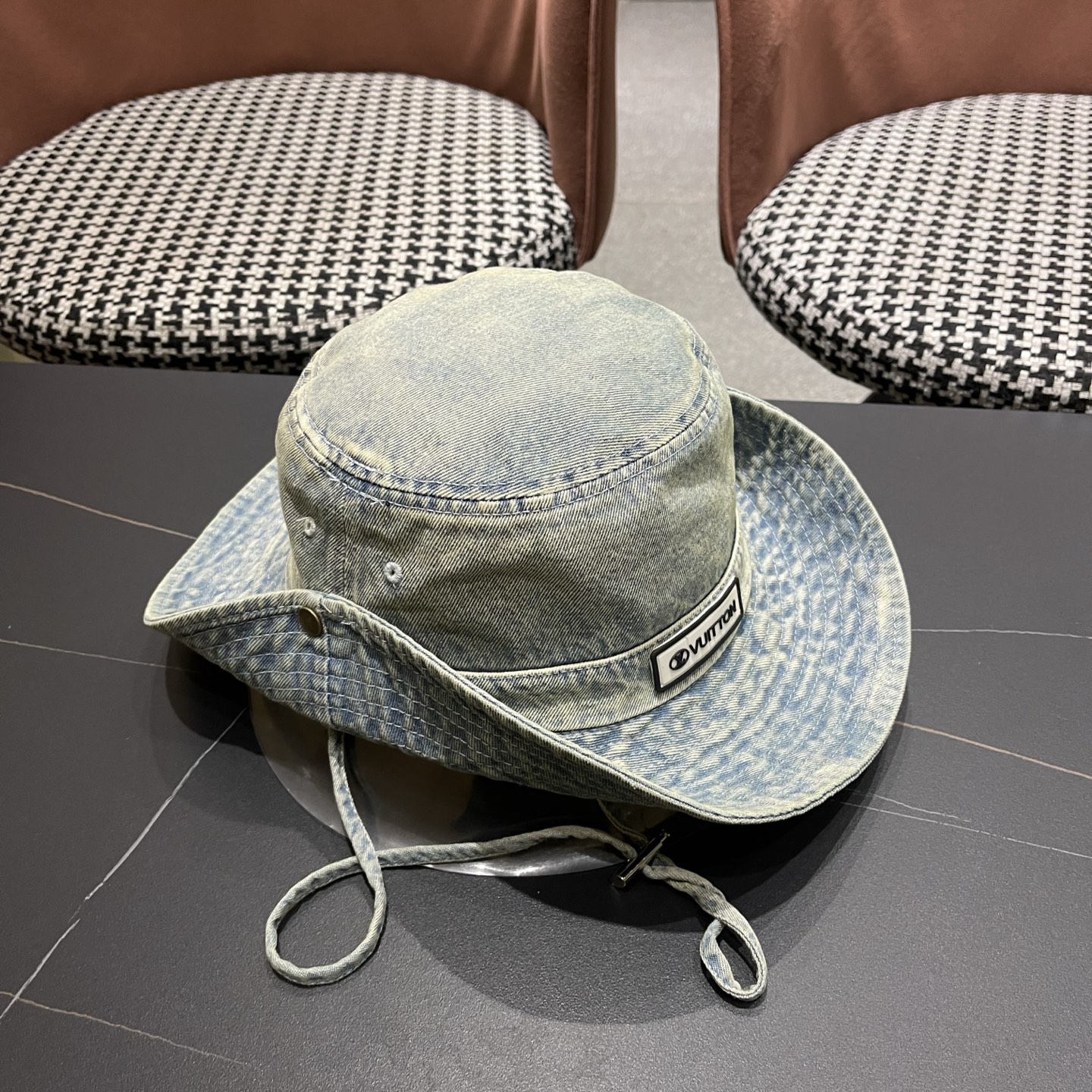 LV路易威登 牛仔渔夫帽男西部登山帽女徒步防晒帽男生夏季户外遮阳帽男款新款