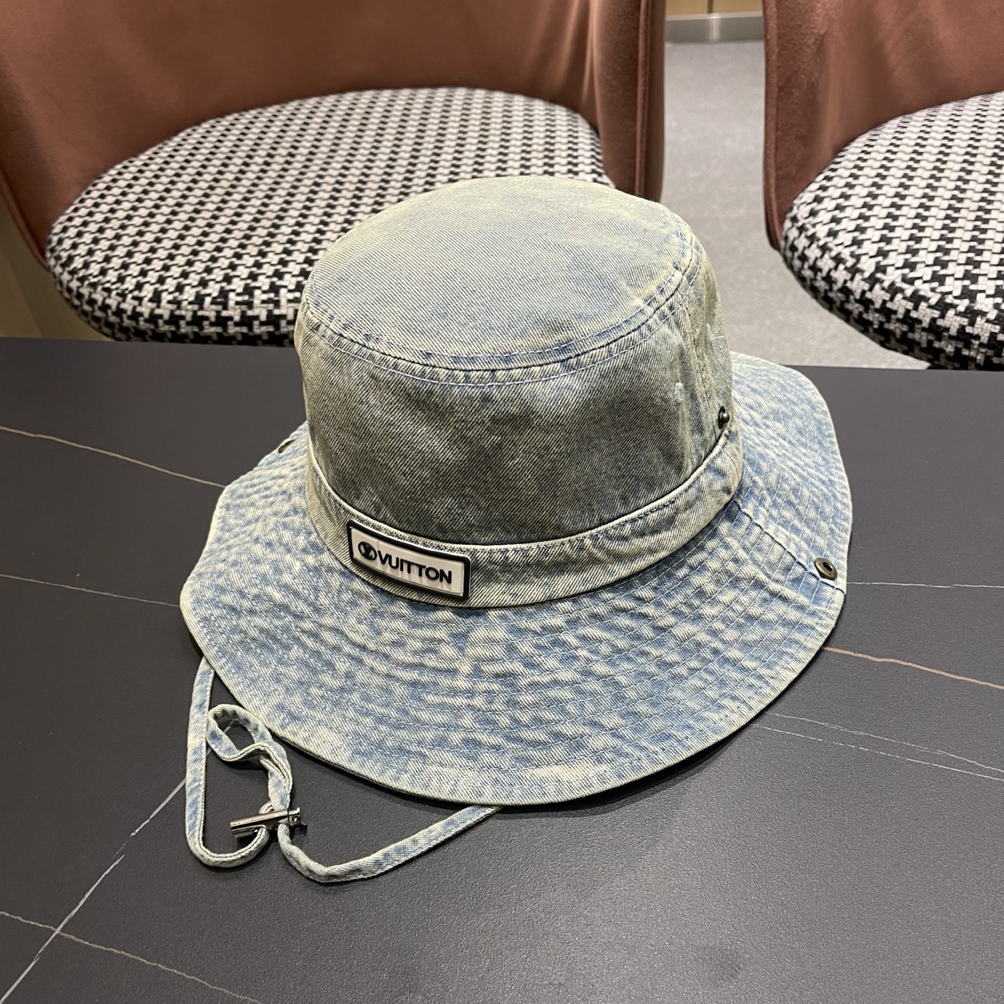 LV路易威登 牛仔渔夫帽男西部登山帽女徒步防晒帽男生夏季户外遮阳帽男款新款