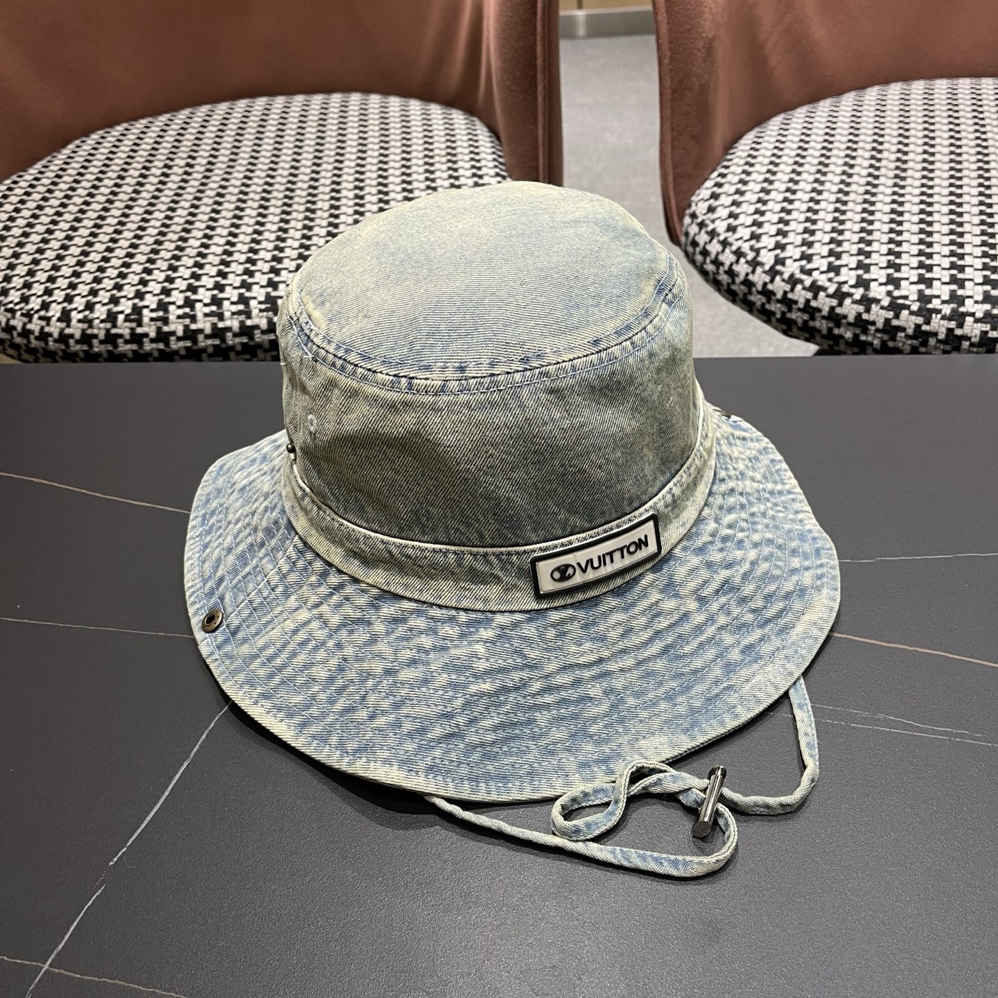 LV路易威登 牛仔渔夫帽男西部登山帽女徒步防晒帽男生夏季户外遮阳帽男款新款
