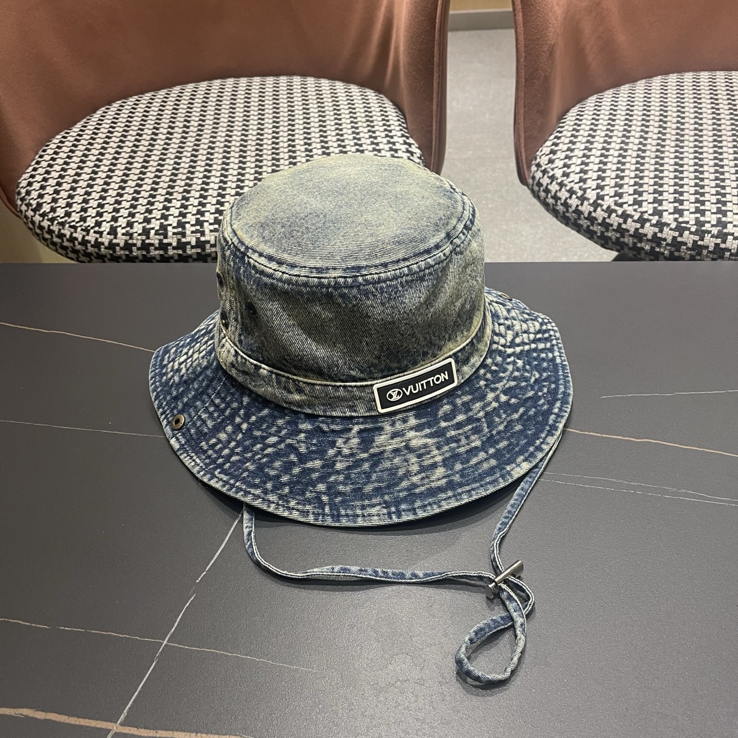LV路易威登 牛仔渔夫帽男西部登山帽女徒步防晒帽男生夏季户外遮阳帽男款新款