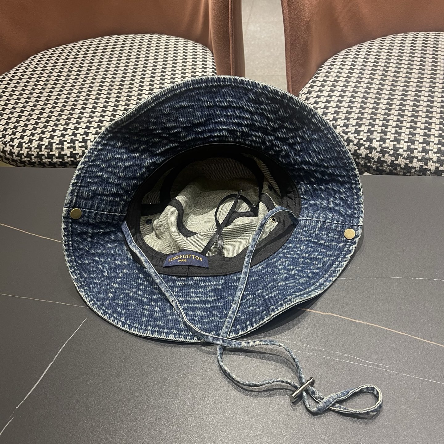 LV路易威登 牛仔渔夫帽男西部登山帽女徒步防晒帽男生夏季户外遮阳帽男款新款