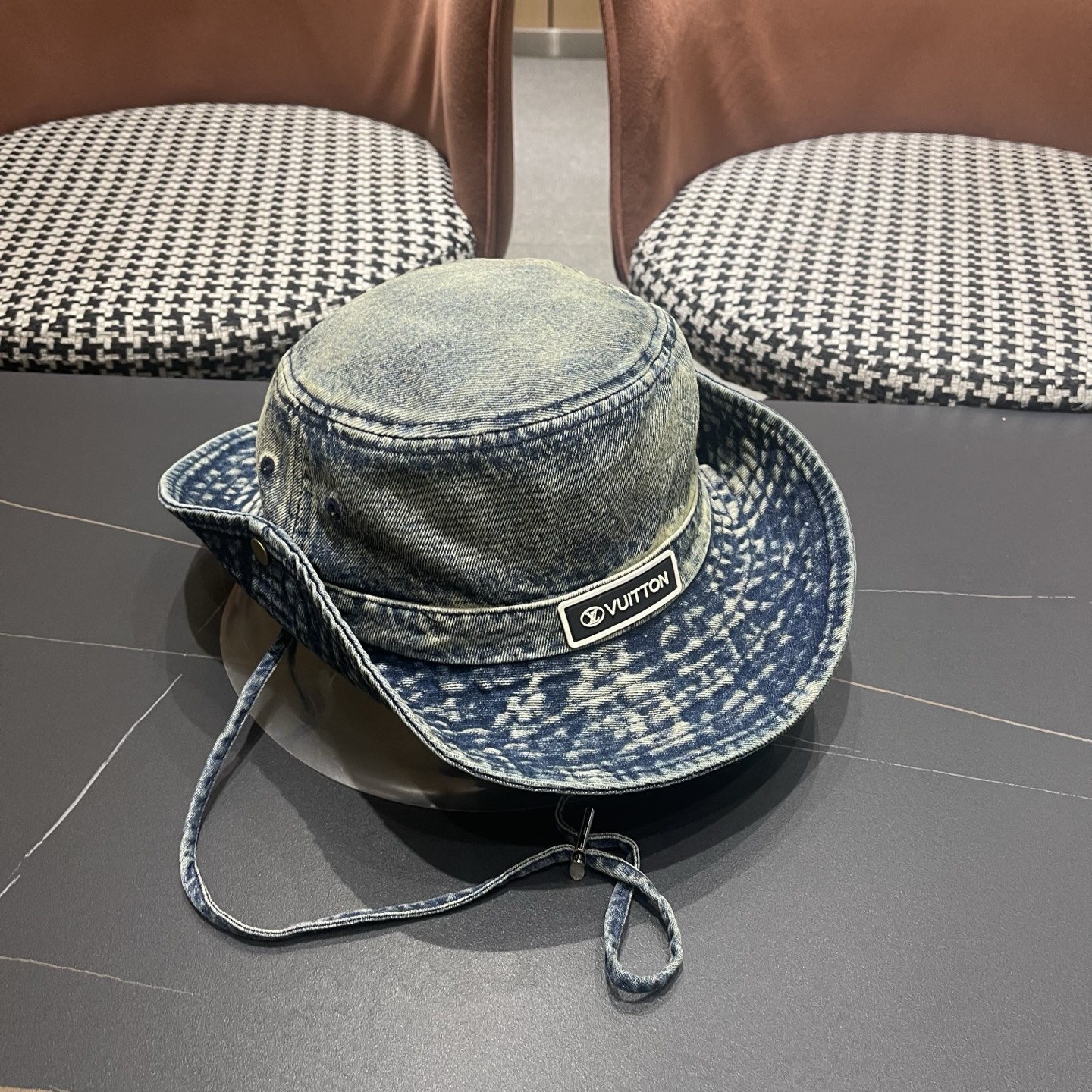 LV路易威登 牛仔渔夫帽男西部登山帽女徒步防晒帽男生夏季户外遮阳帽男款新款