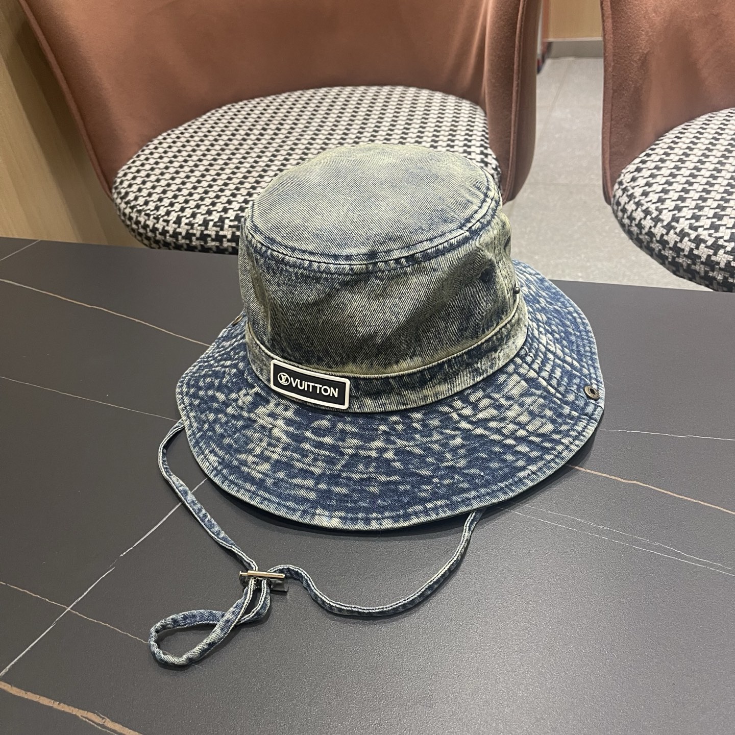 LV路易威登 牛仔渔夫帽男西部登山帽女徒步防晒帽男生夏季户外遮阳帽男款新款