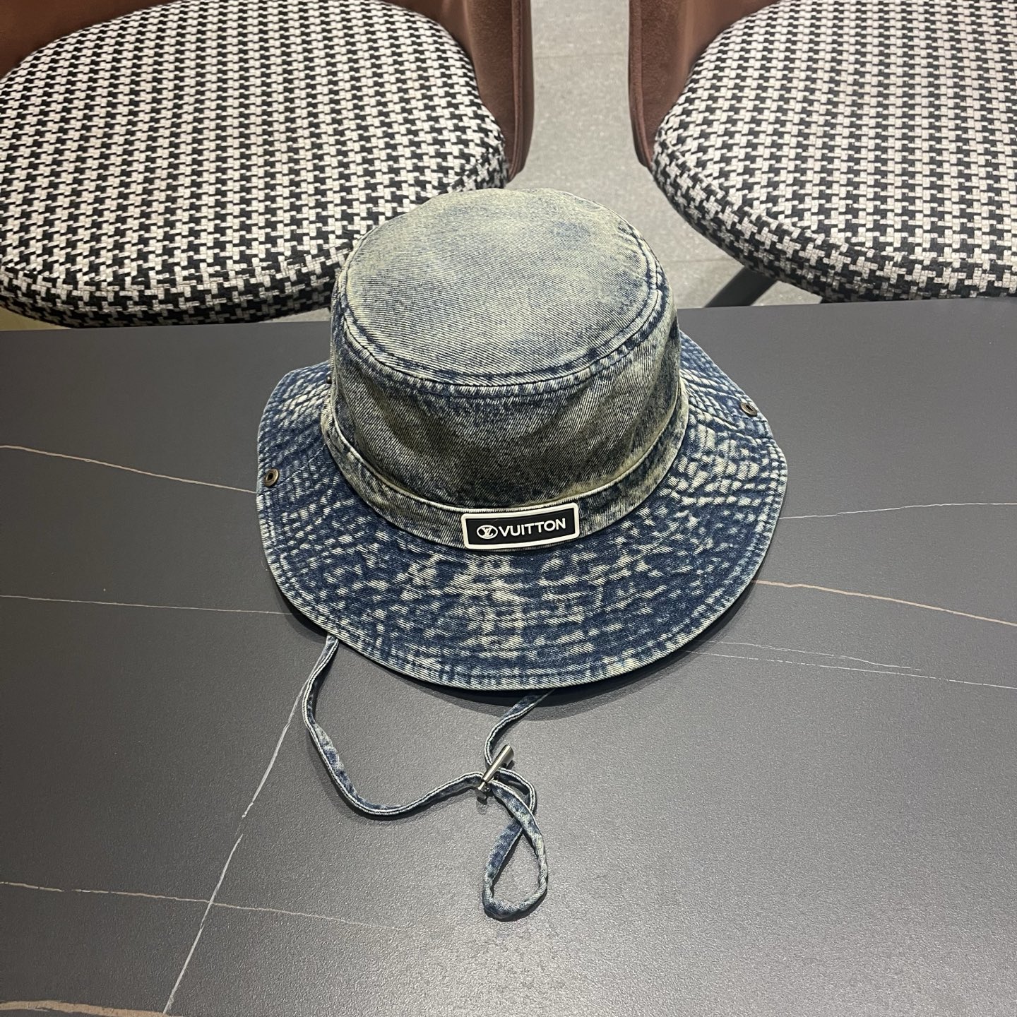 LV路易威登 牛仔渔夫帽男西部登山帽女徒步防晒帽男生夏季户外遮阳帽男款新款