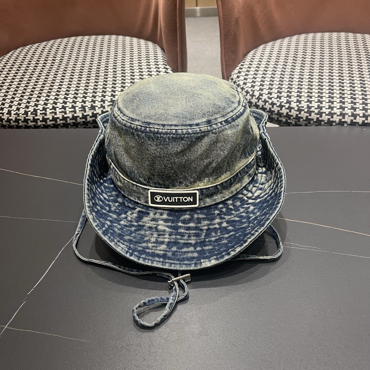 LV路易威登 牛仔渔夫帽男西部登山帽女徒步防晒帽男生夏季户外遮阳帽男款新款