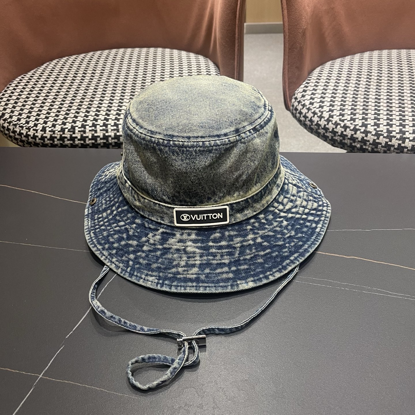 LV路易威登 牛仔渔夫帽男西部登山帽女徒步防晒帽男生夏季户外遮阳帽男款新款