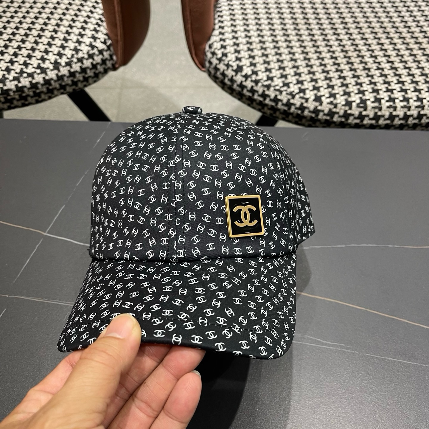 香奈儿CHANEL 新品硬顶棒球帽，小香logo经典简约，时尚休闲设计 跑量新品