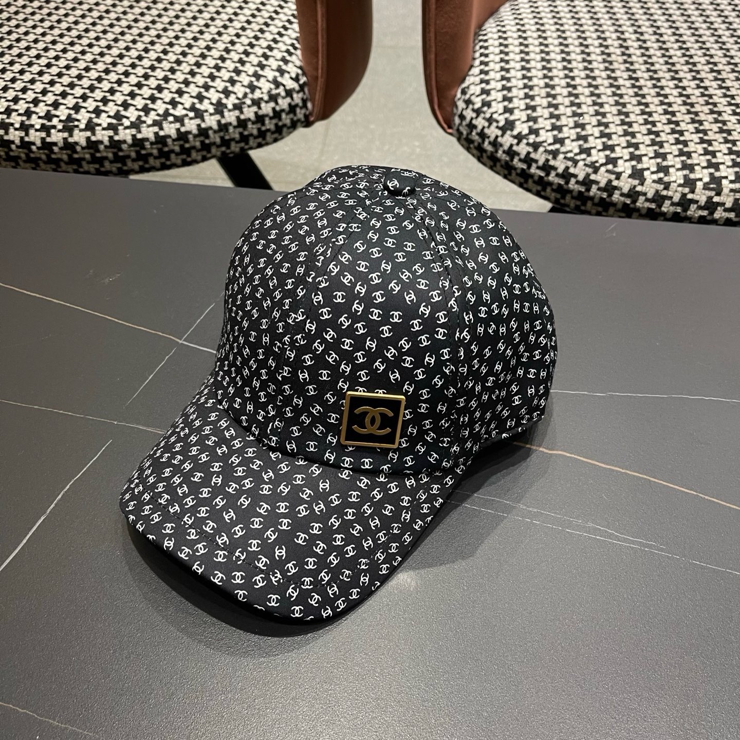 香奈儿CHANEL 新品硬顶棒球帽，小香logo经典简约，时尚休闲设计 跑量新品