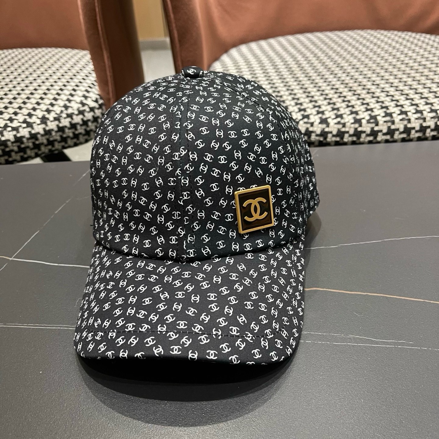香奈儿CHANEL 新品硬顶棒球帽，小香logo经典简约，时尚休闲设计 跑量新品