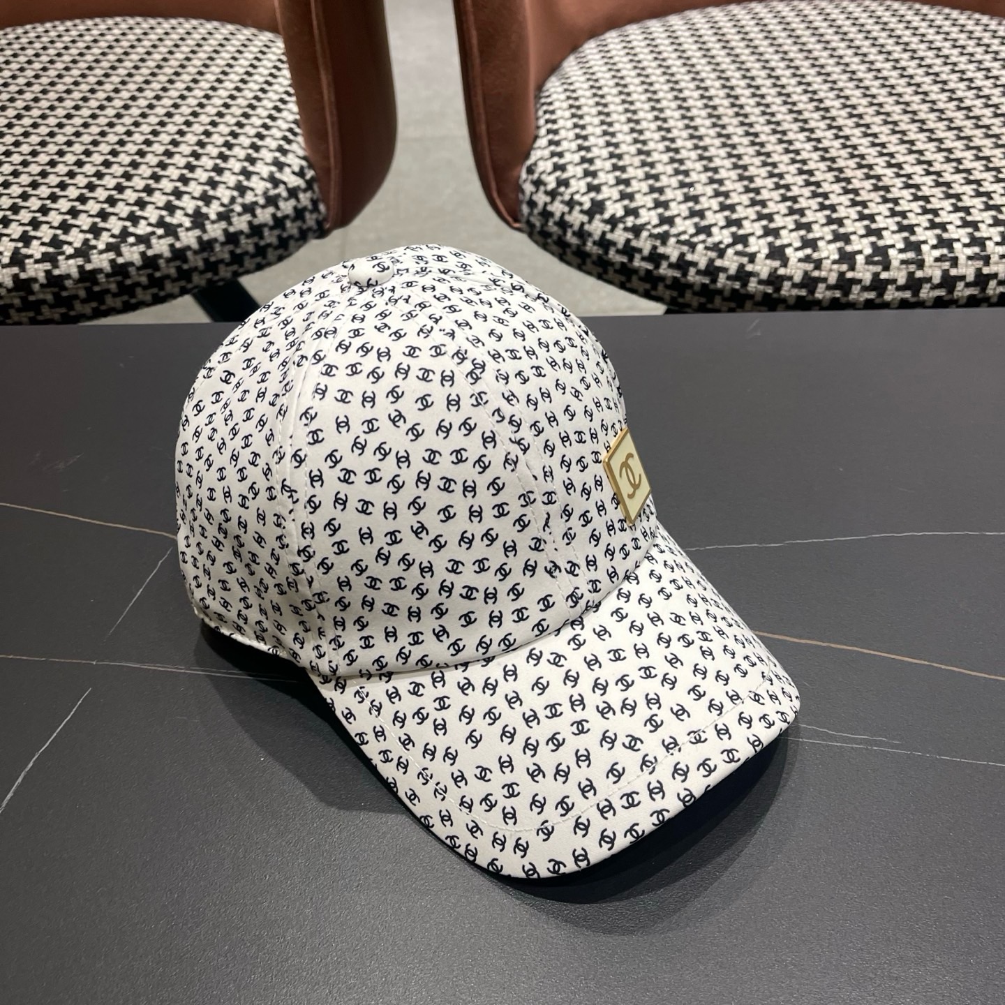 香奈儿CHANEL 新品硬顶棒球帽，小香logo经典简约，时尚休闲设计 跑量新品
