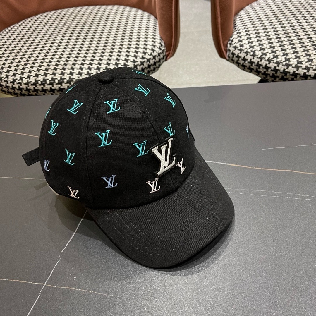 Lv路易威登新款 彩色渐变字母刺绣时尚双面渔夫帽 男士帽子