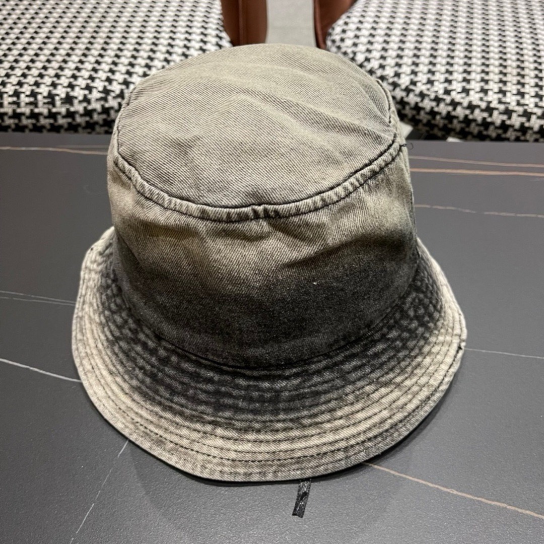 balenciaga巴黎世家牛仔渔夫帽夏季防晒遮阳帽子大头围水桶帽显脸小