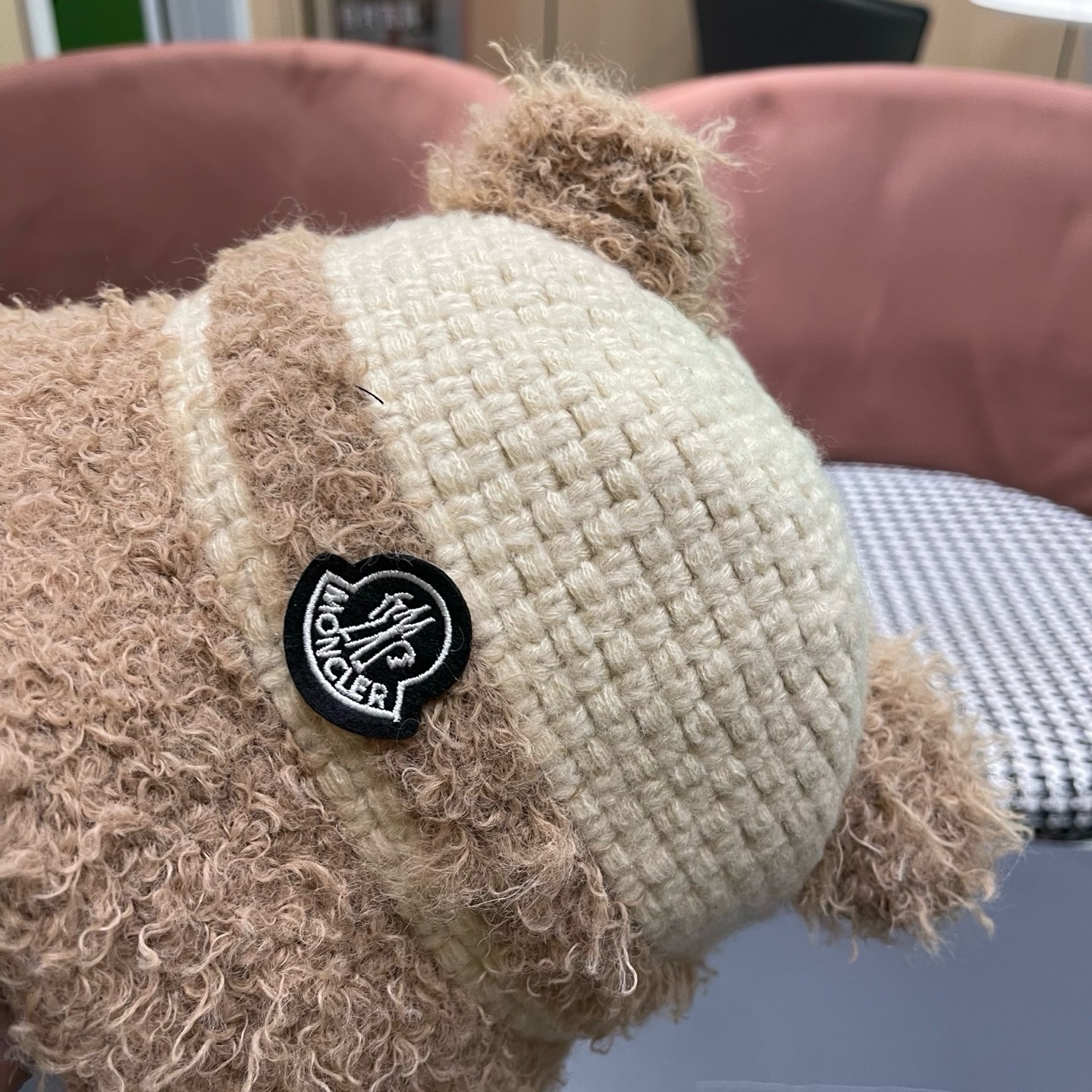 MONCLER（蒙口） 冬季渔夫帽女ins韩版保暖冷帽可爱羊羔毛泰迪绒百搭显脸小盆帽潮