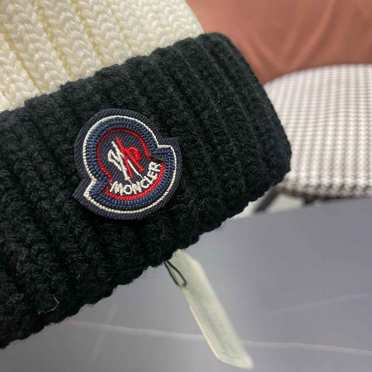 MONCLER（蒙口）秋冬季光板毛线帽户外休闲保暖套头帽弹力针织帽男女款空白冷帽子