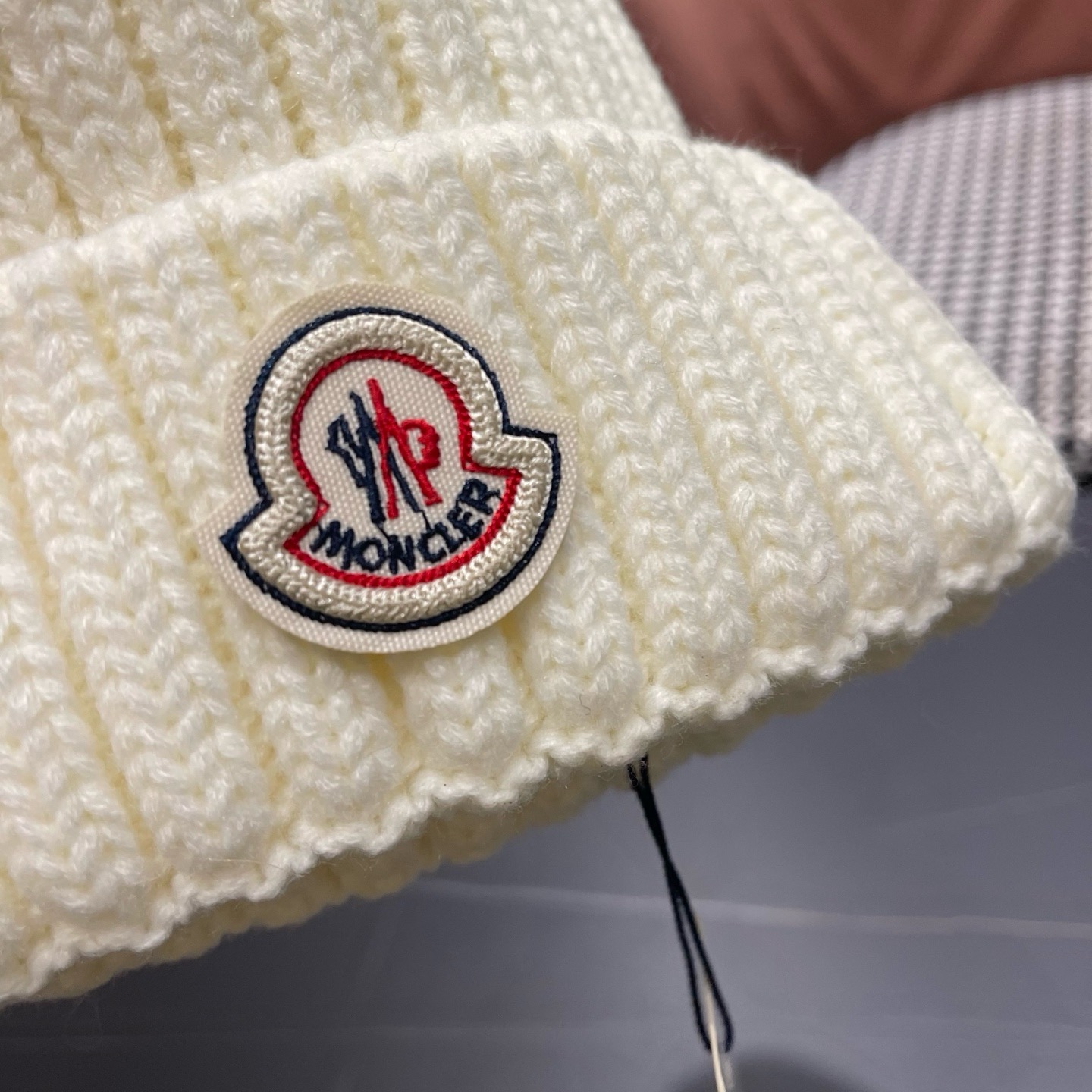 MONCLER（蒙口）秋冬季光板毛线帽户外休闲保暖套头帽弹力针织帽男女款空白冷帽子
