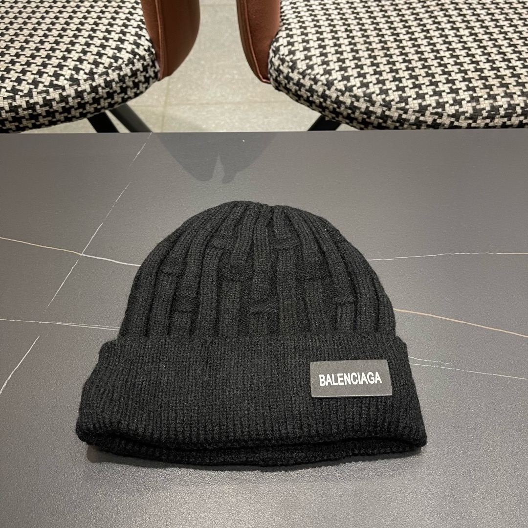 巴黎世家👒现货Balenciaga巴黎世家官网品质（非市场普通货，留意细节哦）秋冬新款毛线帽子，男女同款
