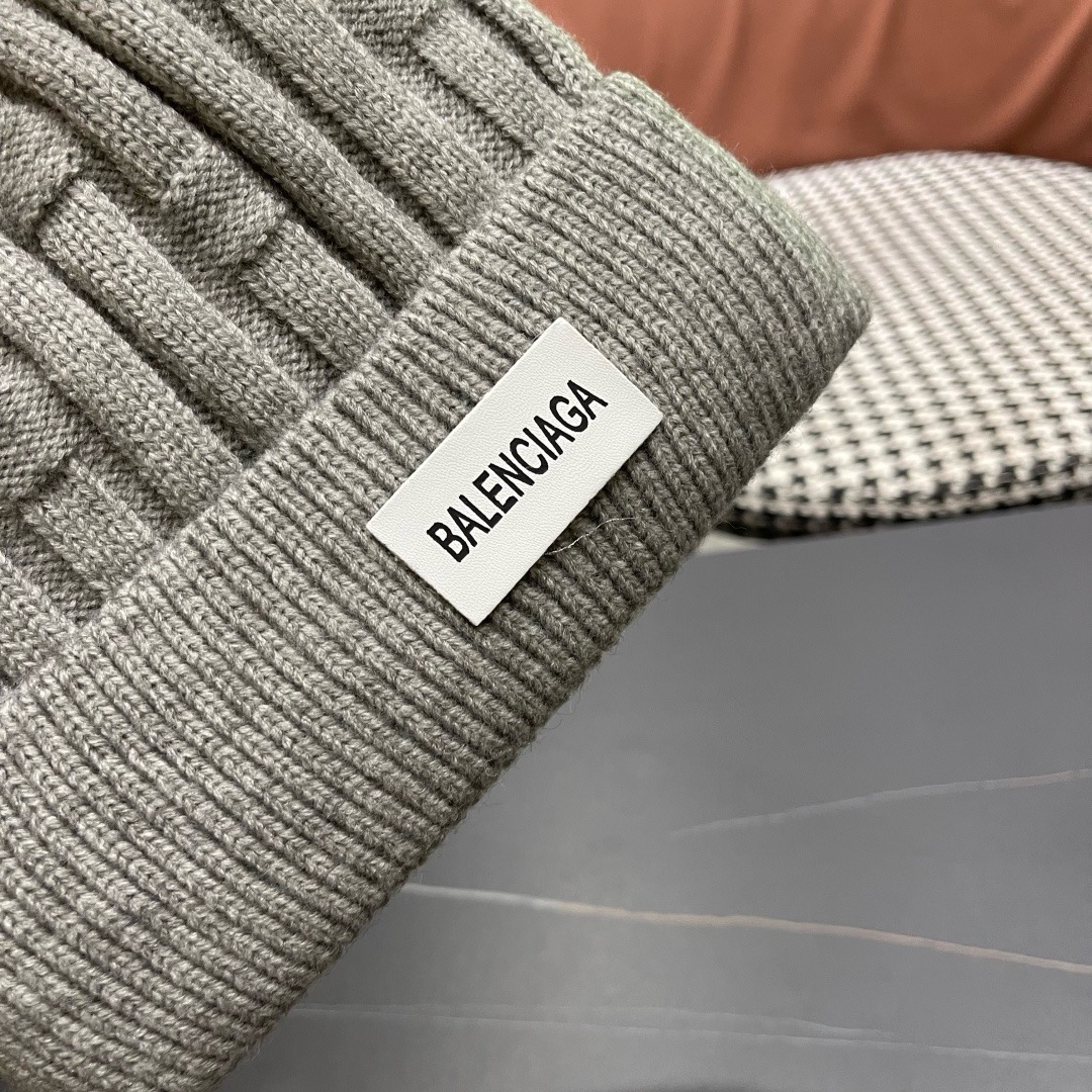 巴黎世家👒现货Balenciaga巴黎世家官网品质（非市场普通货，留意细节哦）秋冬新款毛线帽子，男女同款