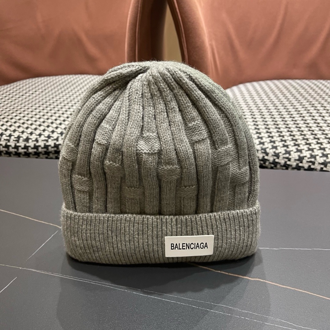 巴黎世家👒现货Balenciaga巴黎世家官网品质（非市场普通货，留意细节哦）秋冬新款毛线帽子，男女同款