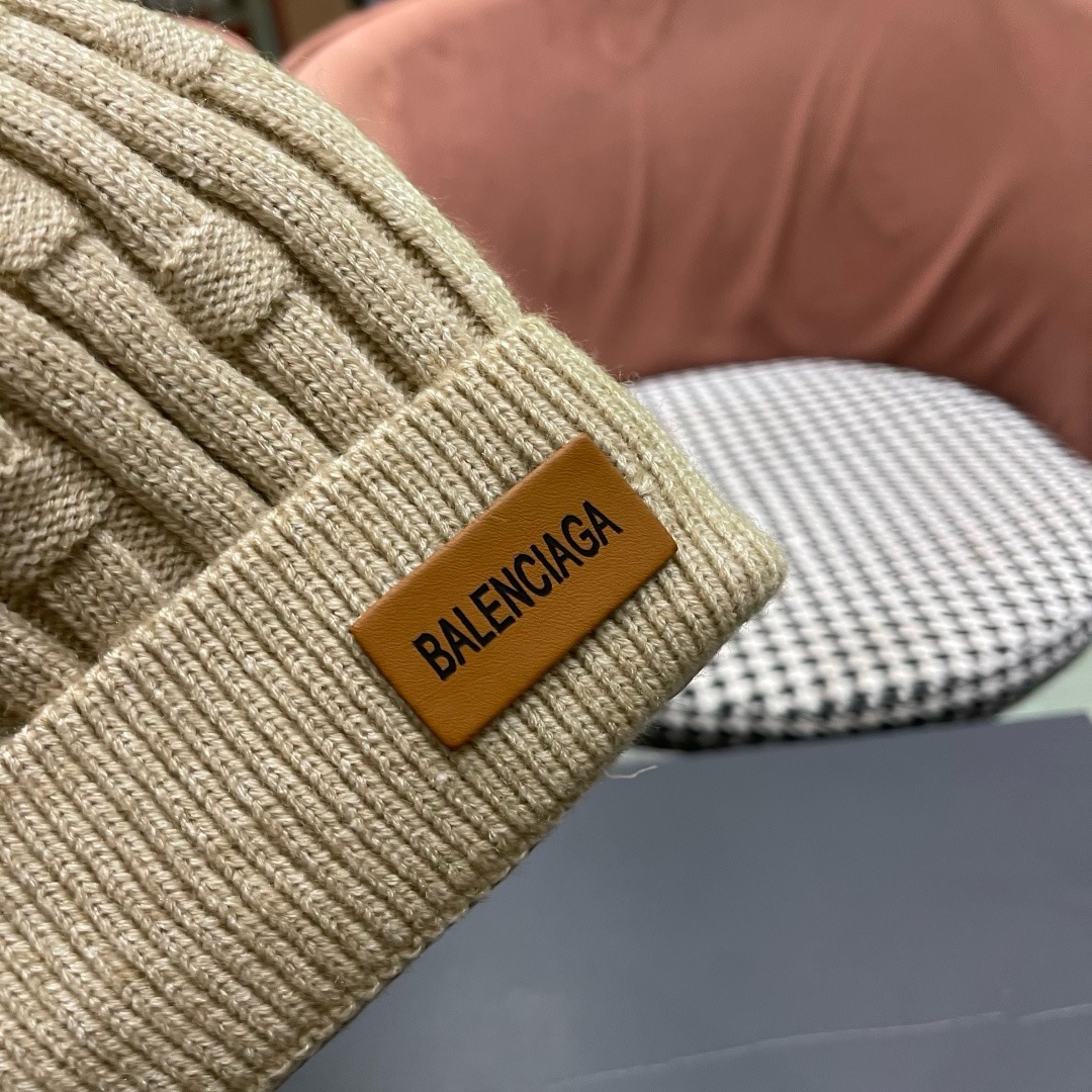 巴黎世家👒现货Balenciaga巴黎世家官网品质（非市场普通货，留意细节哦）秋冬新款毛线帽子，男女同款