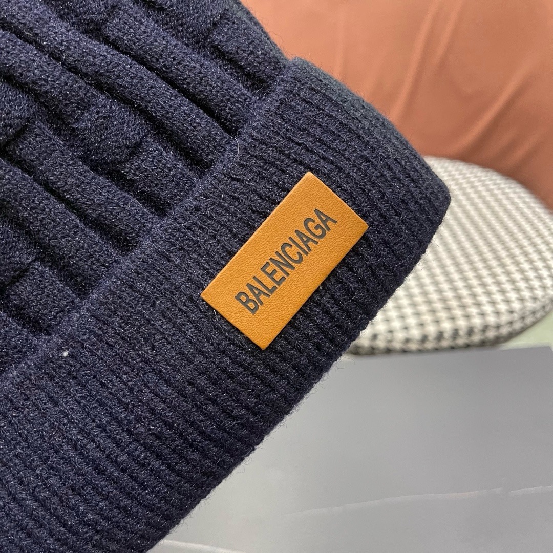 巴黎世家👒现货Balenciaga巴黎世家官网品质（非市场普通货，留意细节哦）秋冬新款毛线帽子，男女同款
