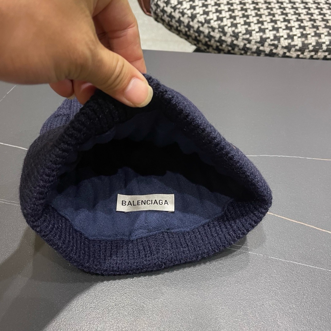 巴黎世家👒现货Balenciaga巴黎世家官网品质（非市场普通货，留意细节哦）秋冬新款毛线帽子，男女同款