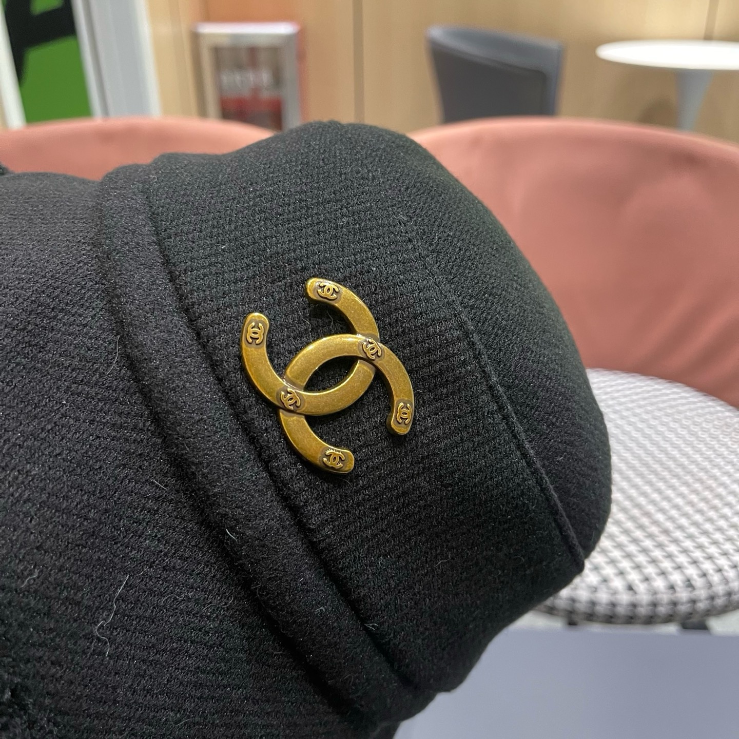 香奈儿CHANEL渔夫帽女秋冬季百搭显脸小盆帽加厚保暖防寒水桶帽子