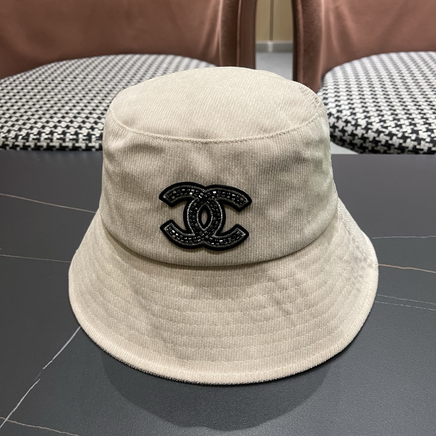 香奈儿CHANEL 渔夫帽女防紫外线遮阳帽大头围太阳盆帽潮