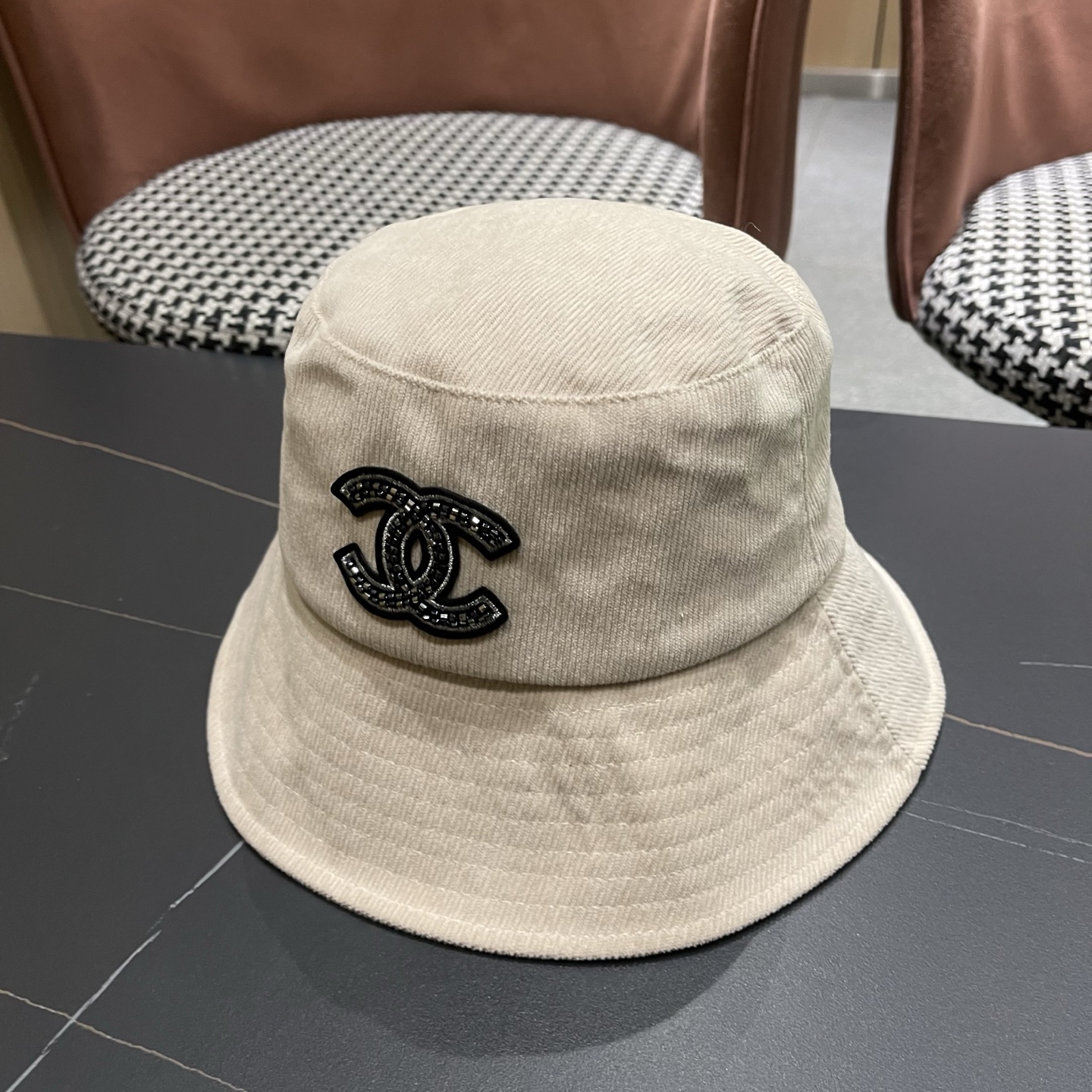 香奈儿CHANEL 渔夫帽女防紫外线遮阳帽大头围太阳盆帽潮