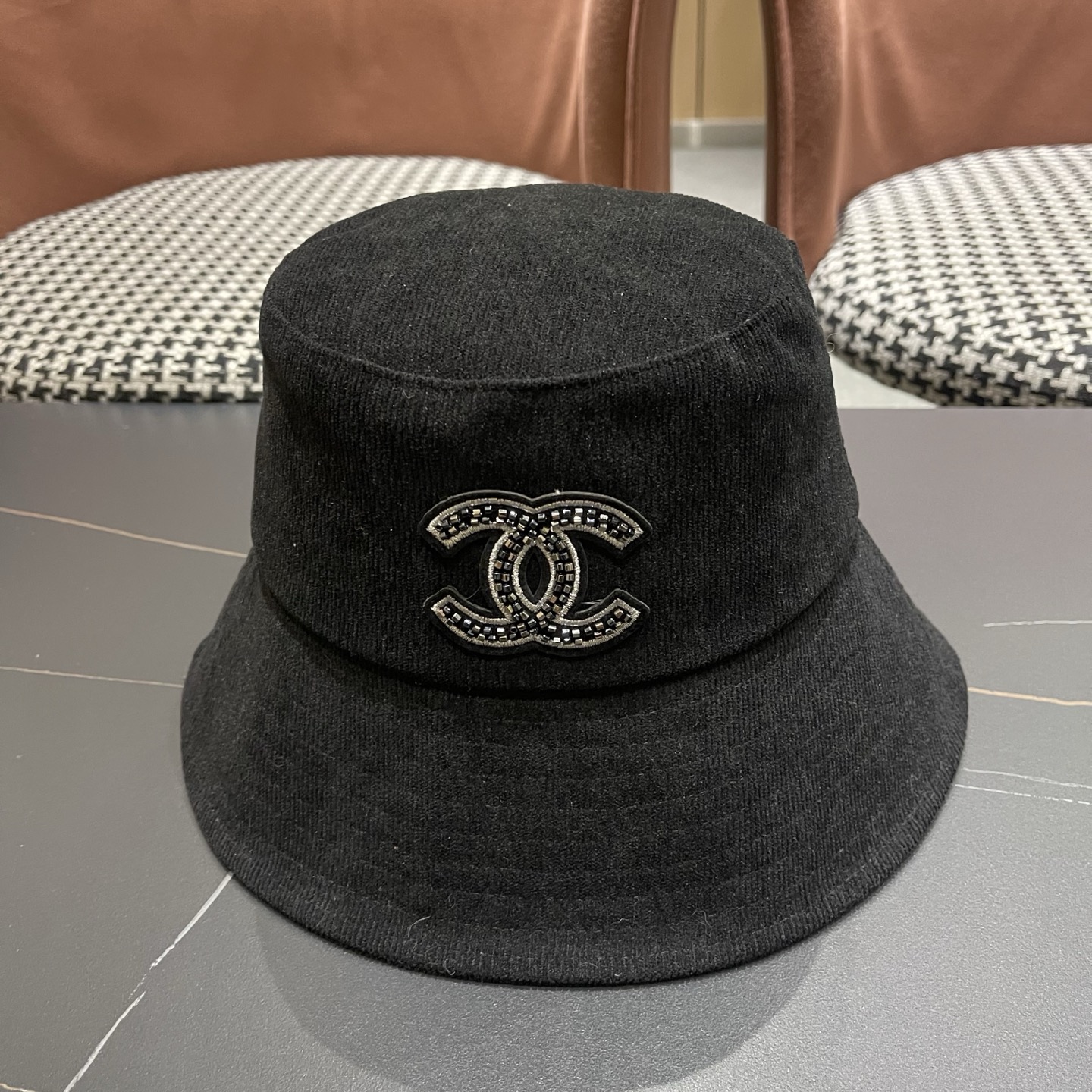 香奈儿CHANEL 渔夫帽女防紫外线遮阳帽大头围太阳盆帽潮