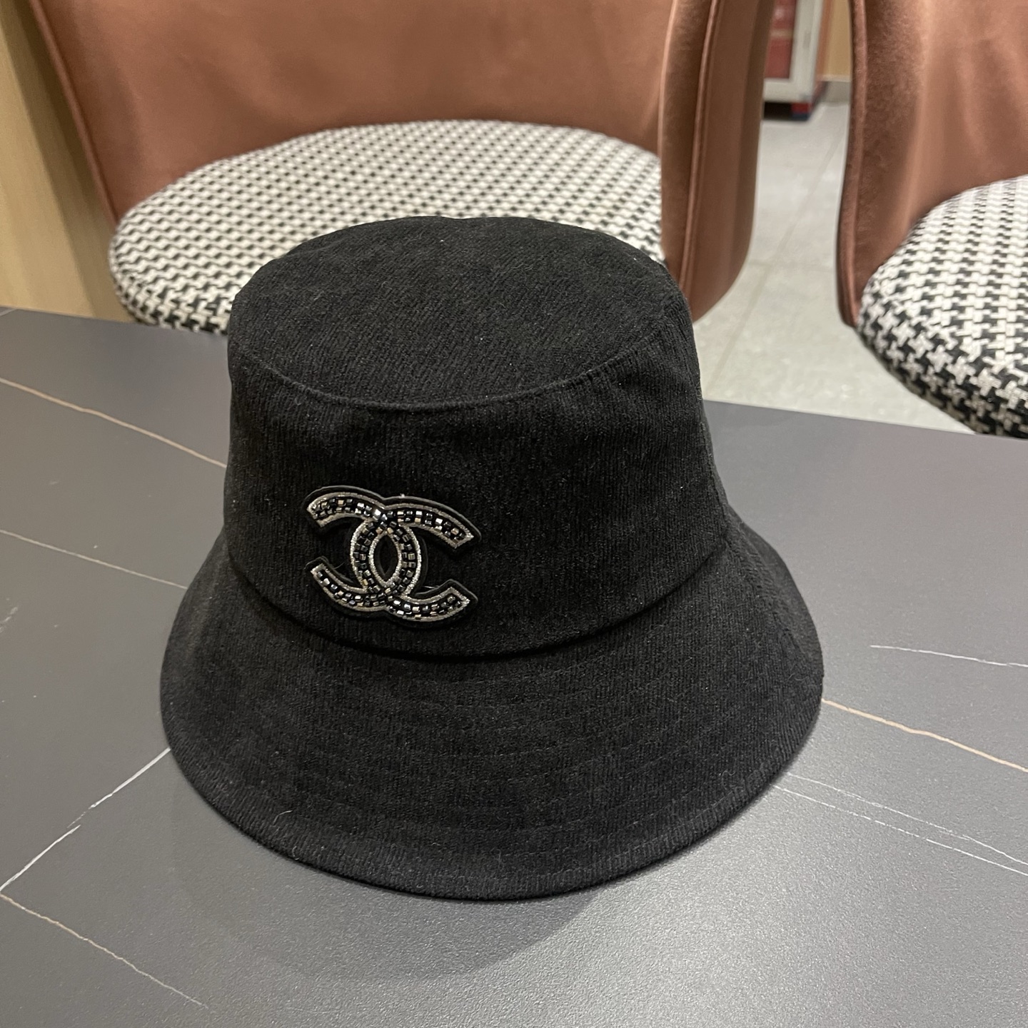 香奈儿CHANEL 渔夫帽女防紫外线遮阳帽大头围太阳盆帽潮