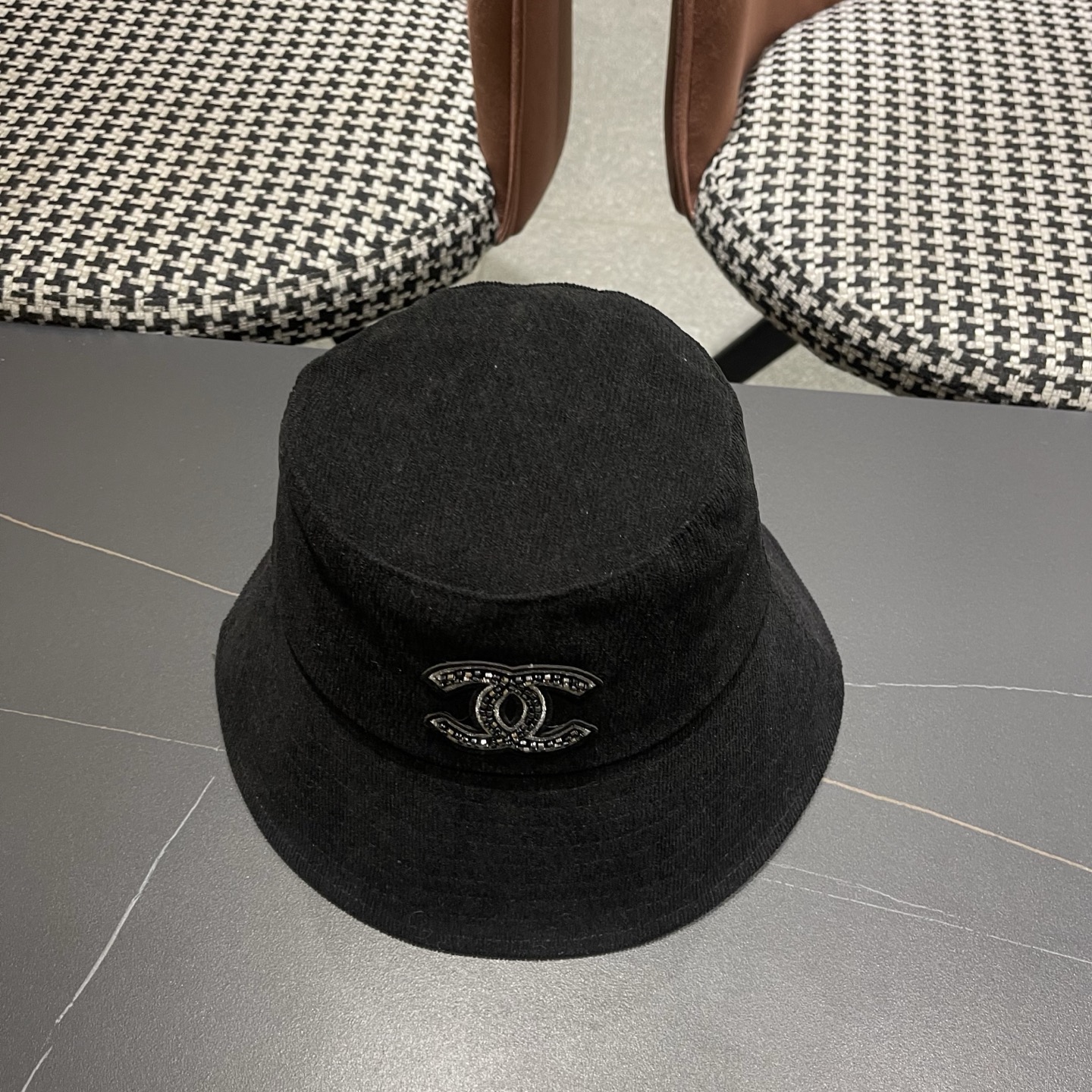 香奈儿CHANEL 渔夫帽女防紫外线遮阳帽大头围太阳盆帽潮