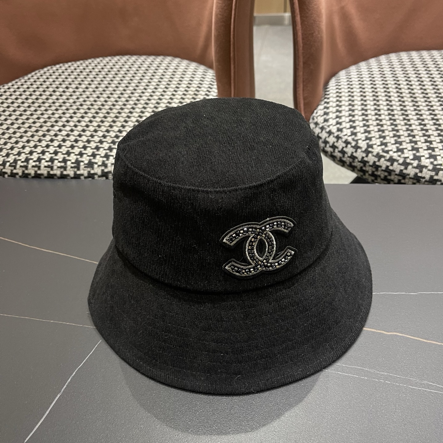香奈儿CHANEL 渔夫帽女防紫外线遮阳帽大头围太阳盆帽潮