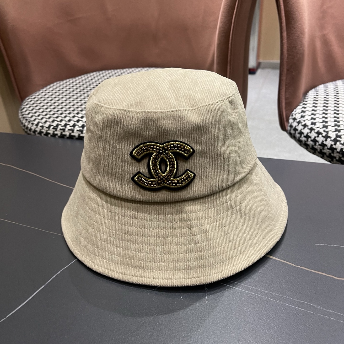 香奈儿CHANEL 渔夫帽女防紫外线遮阳帽大头围太阳盆帽潮
