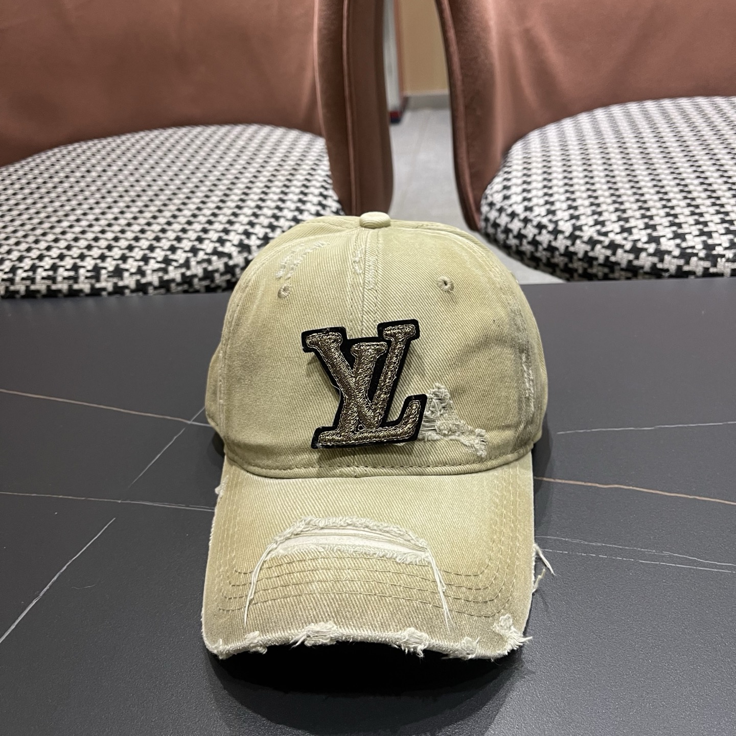 LV路易威登 水洗棒球帽网红百搭鸭舌帽子潮