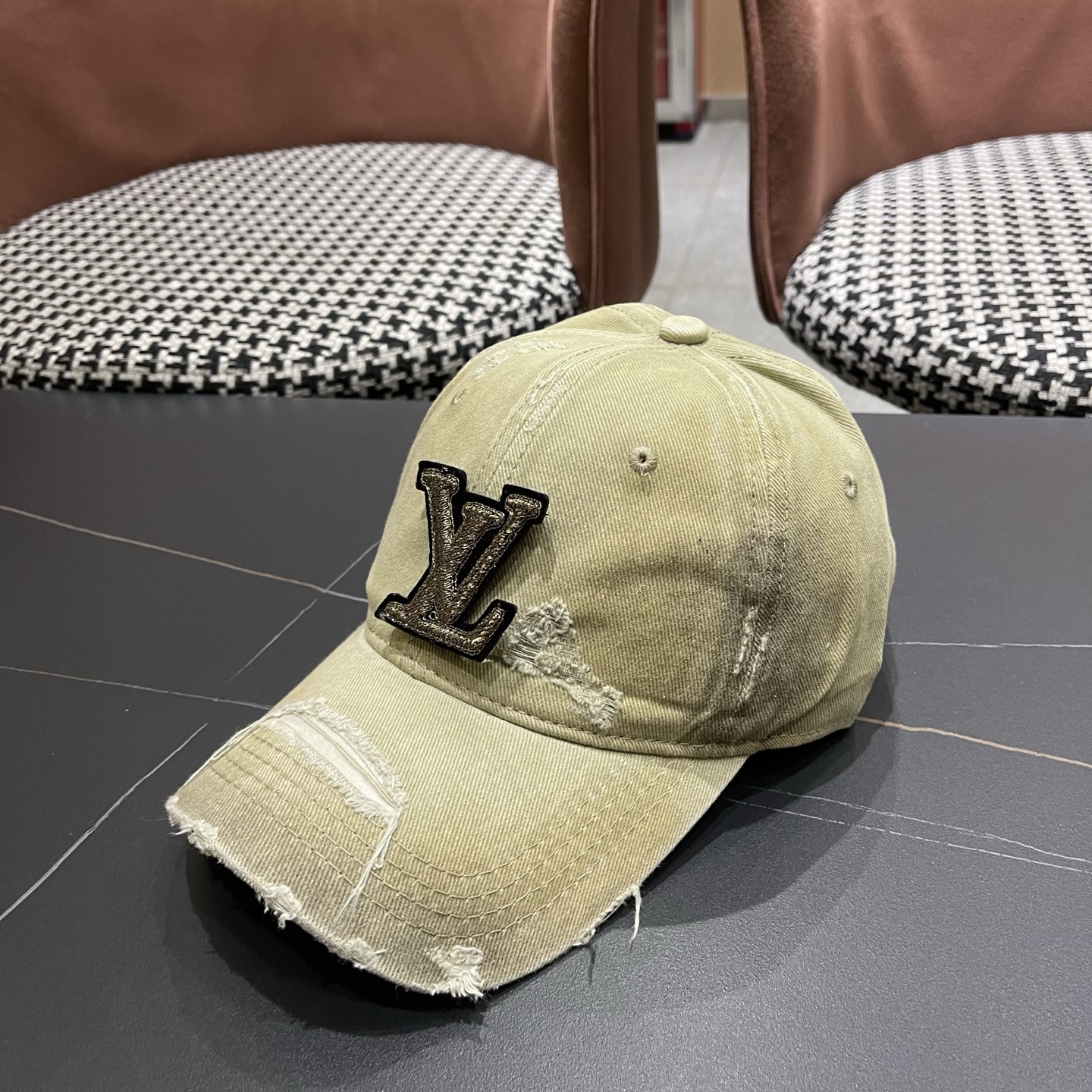 LV路易威登 水洗棒球帽网红百搭鸭舌帽子潮