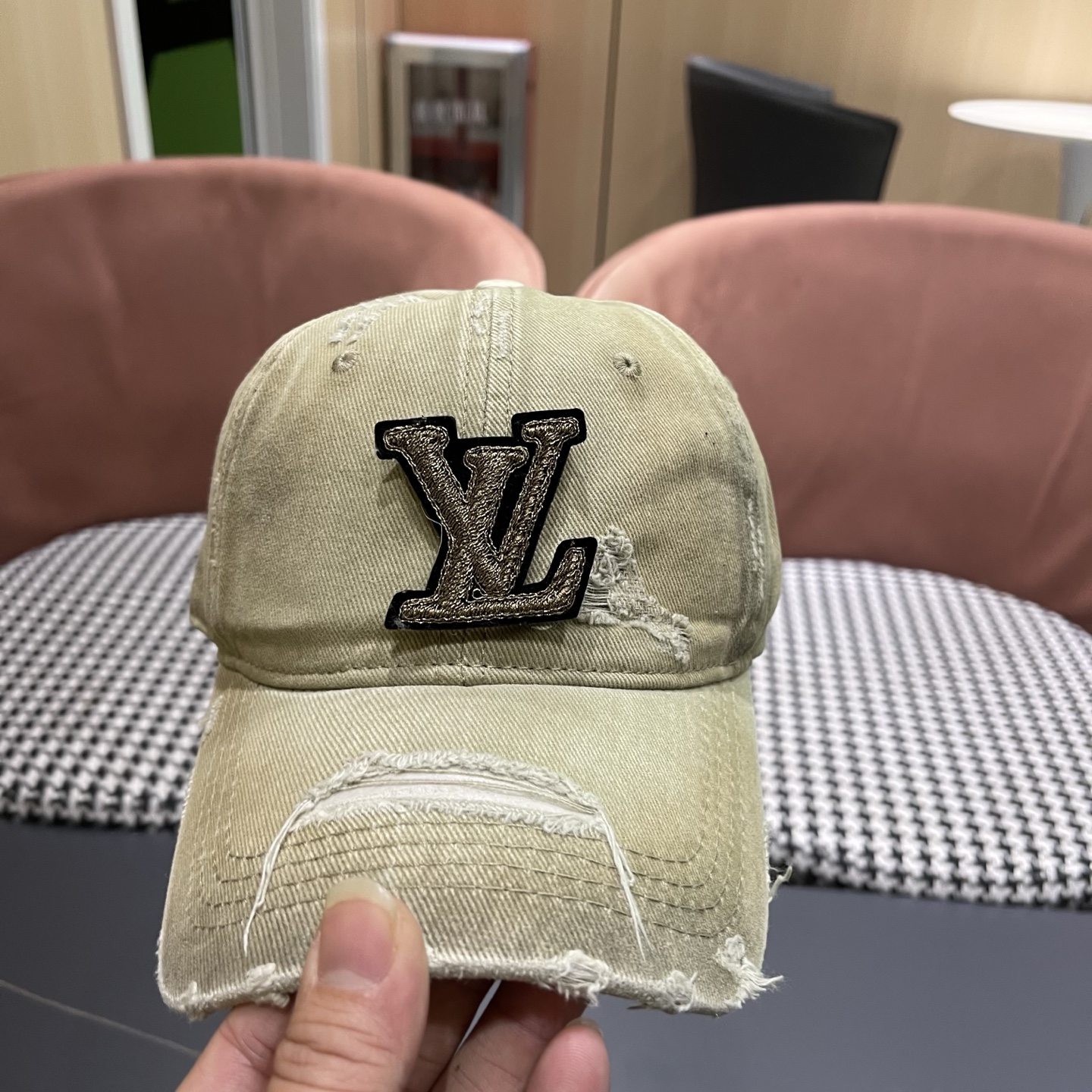 LV路易威登 水洗棒球帽网红百搭鸭舌帽子潮