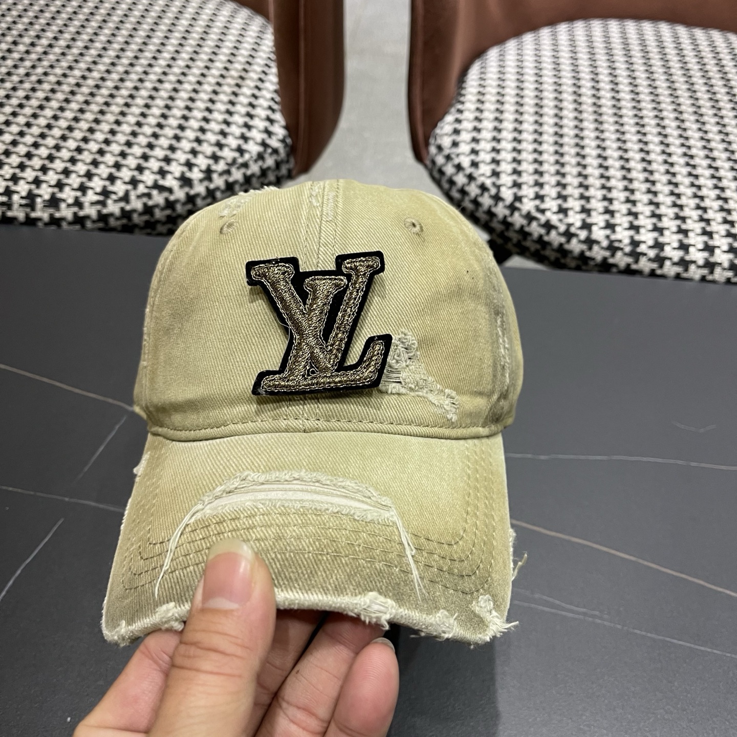 LV路易威登 水洗棒球帽网红百搭鸭舌帽子潮