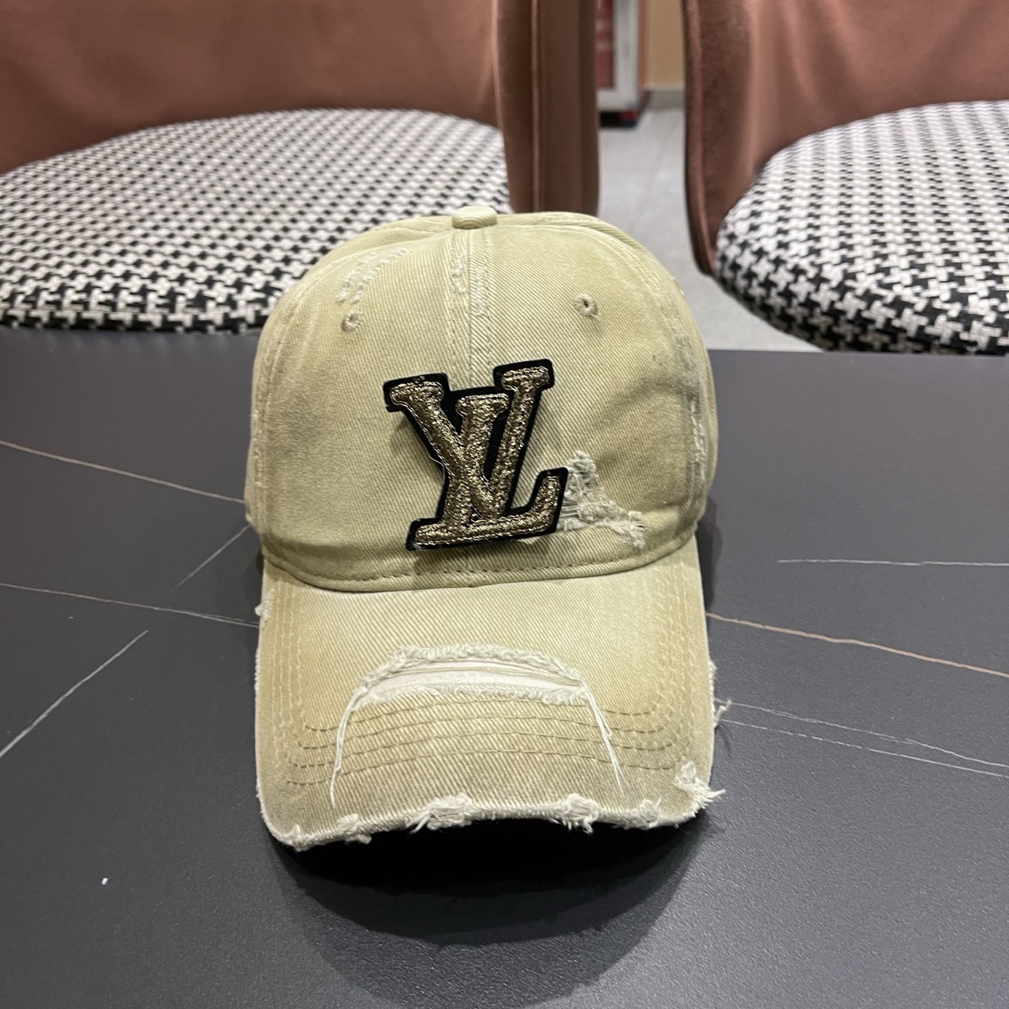 LV路易威登 水洗棒球帽网红百搭鸭舌帽子潮