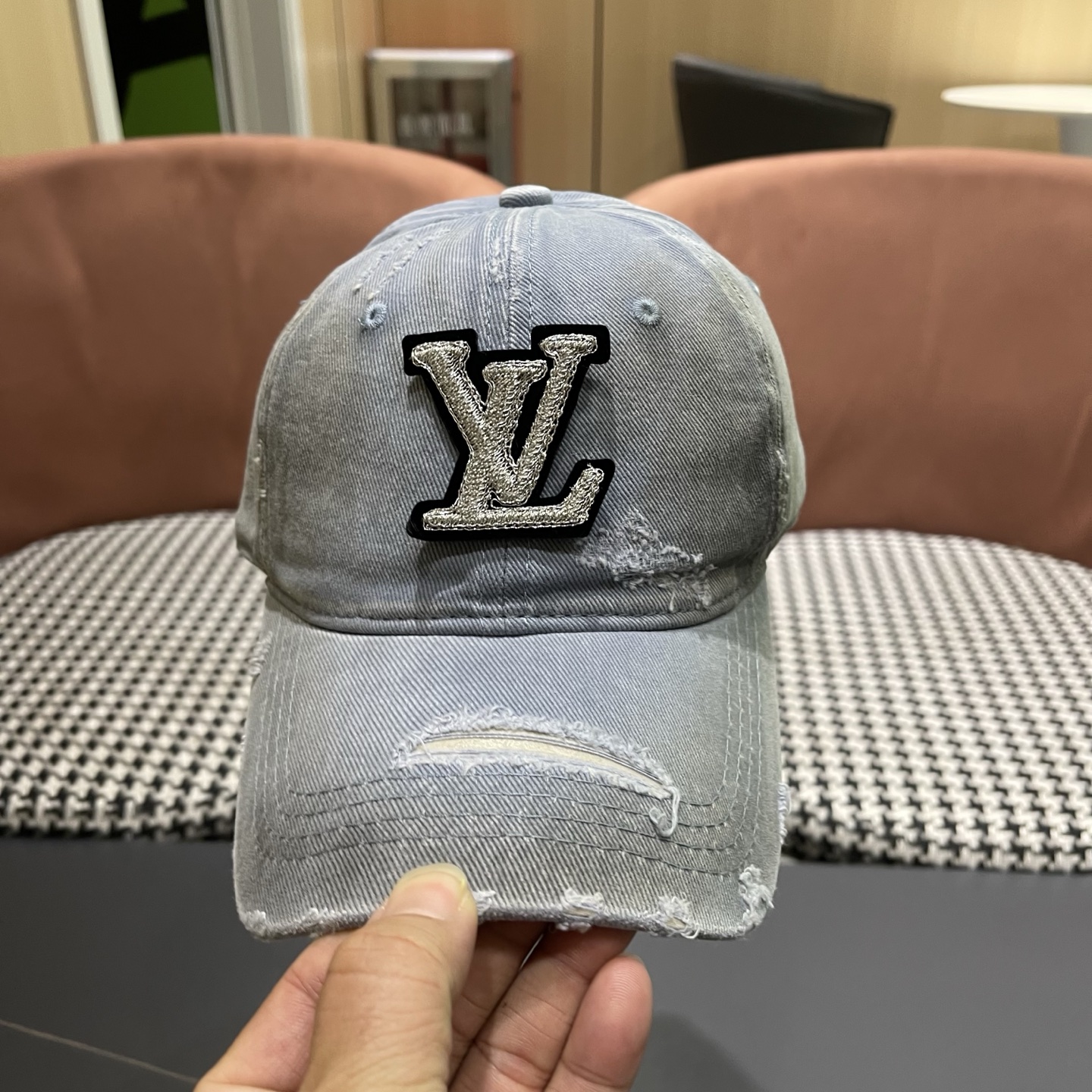 LV路易威登 水洗棒球帽网红百搭鸭舌帽子潮