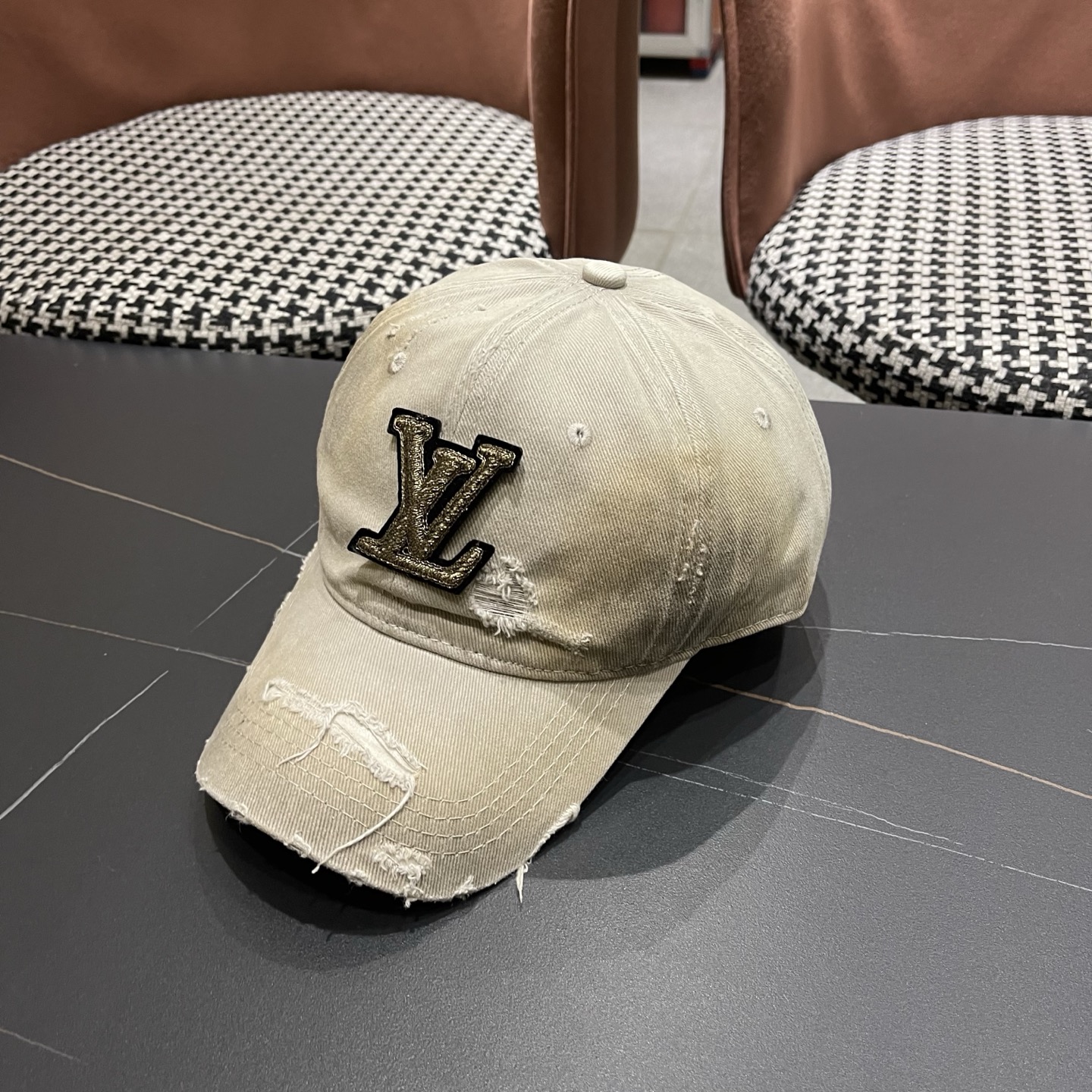 LV路易威登 水洗棒球帽网红百搭鸭舌帽子潮