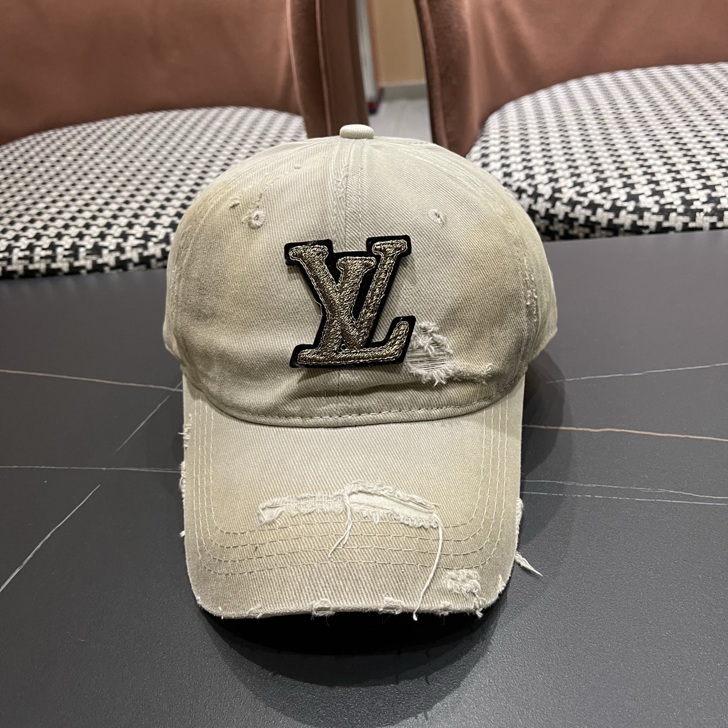 LV路易威登 水洗棒球帽网红百搭鸭舌帽子潮