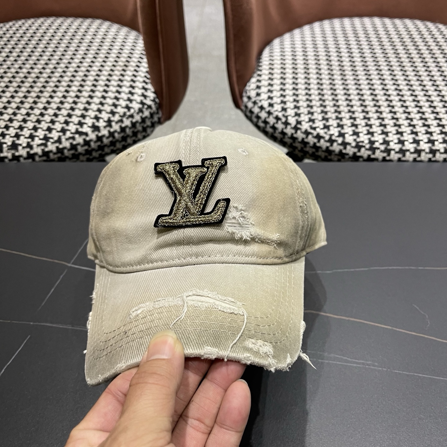 LV路易威登 水洗棒球帽网红百搭鸭舌帽子潮