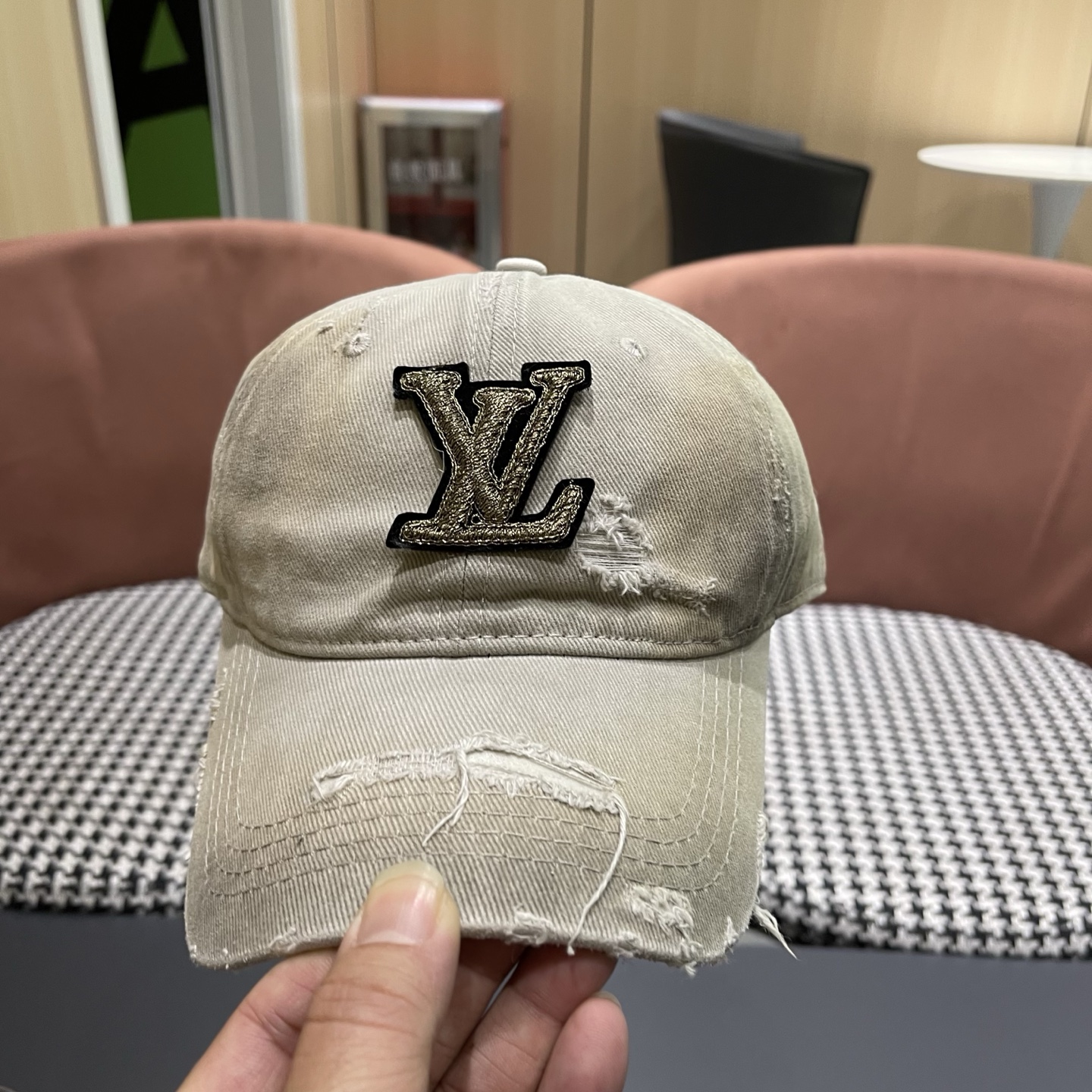 LV路易威登 水洗棒球帽网红百搭鸭舌帽子潮